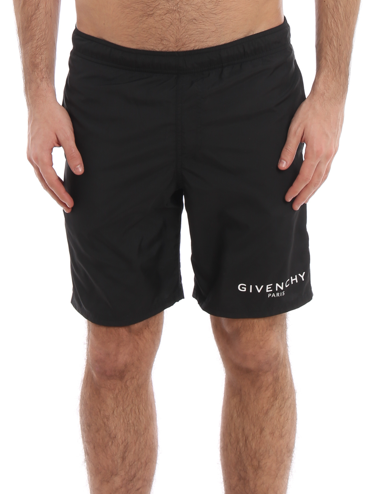 Swim shorts & swimming trunks Givenchy - Logo print nylon swim shorts ...