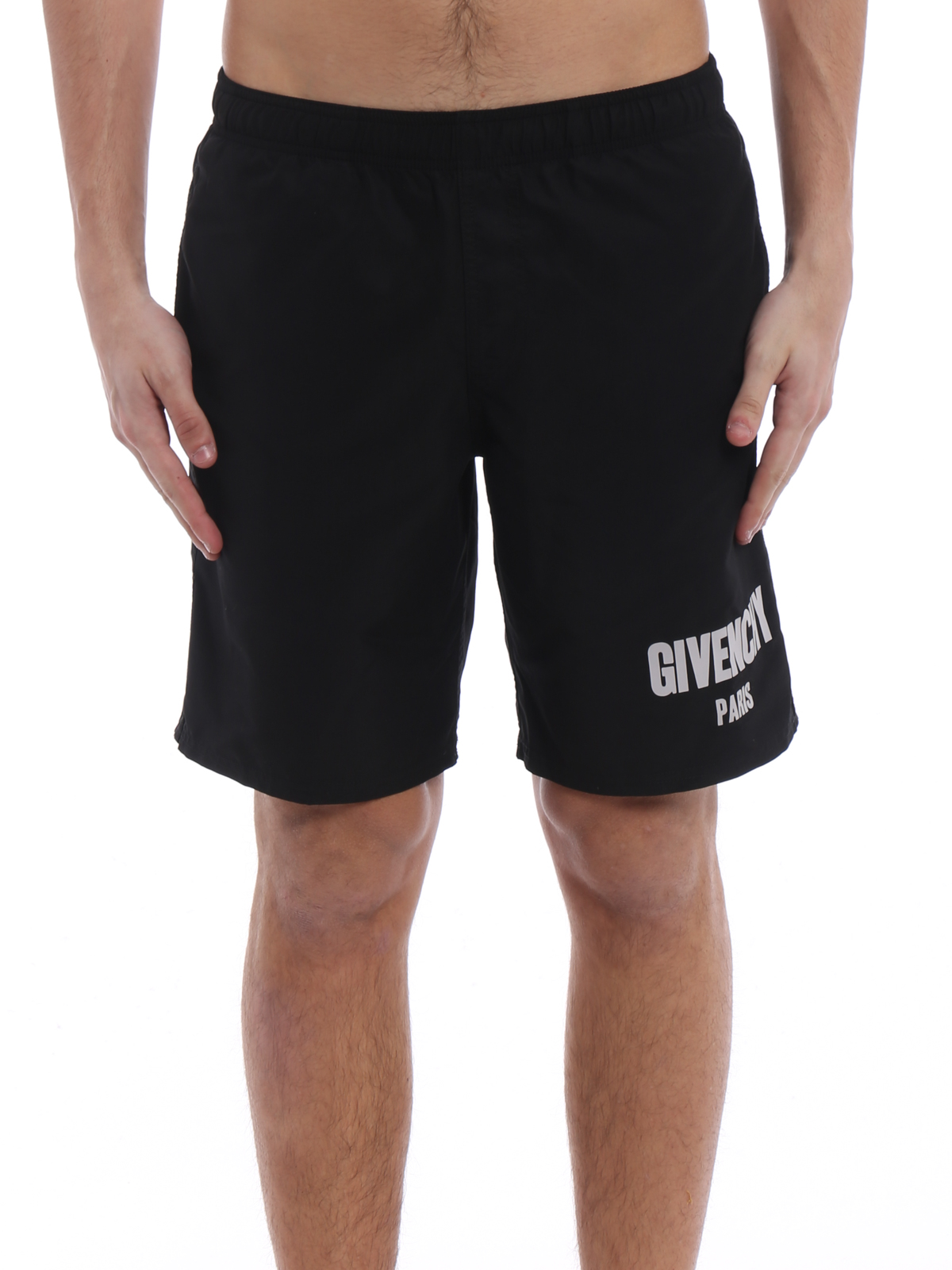 Swim shorts & swimming trunks Givenchy - Printed logo nylon swim pants -  BMA0021Y1D001