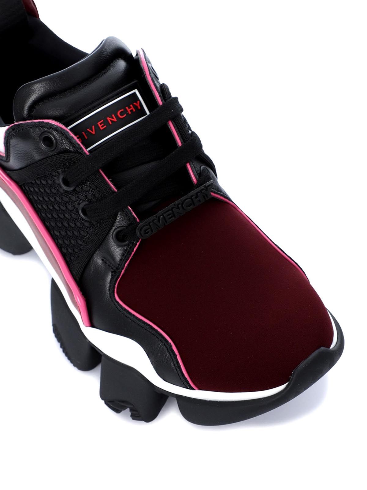 Jaw leather and neoprene sneakers 
