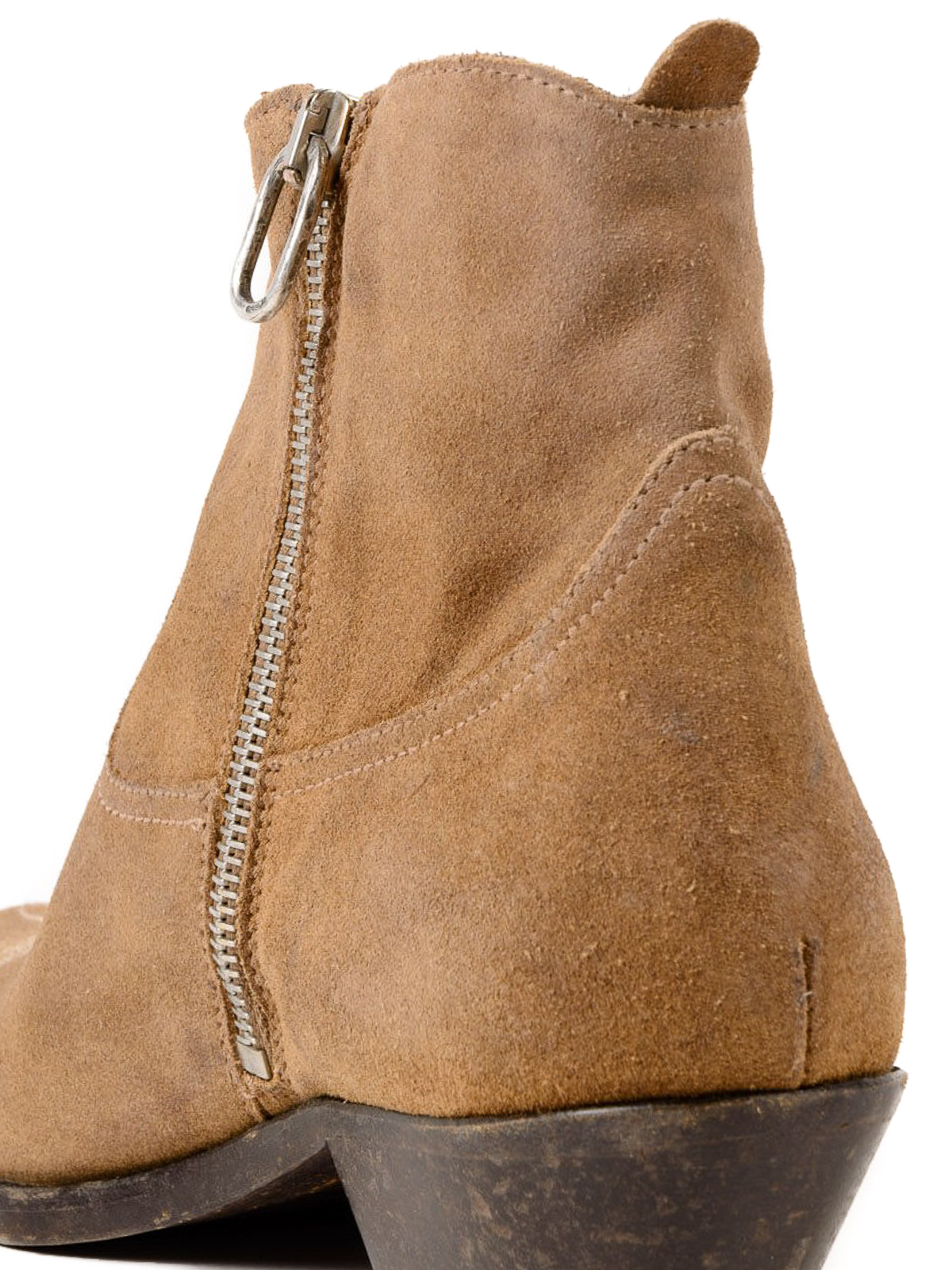Young embroidered suede ankle boots 