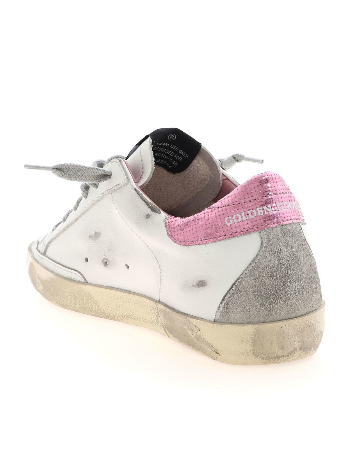 golden goose white and pink