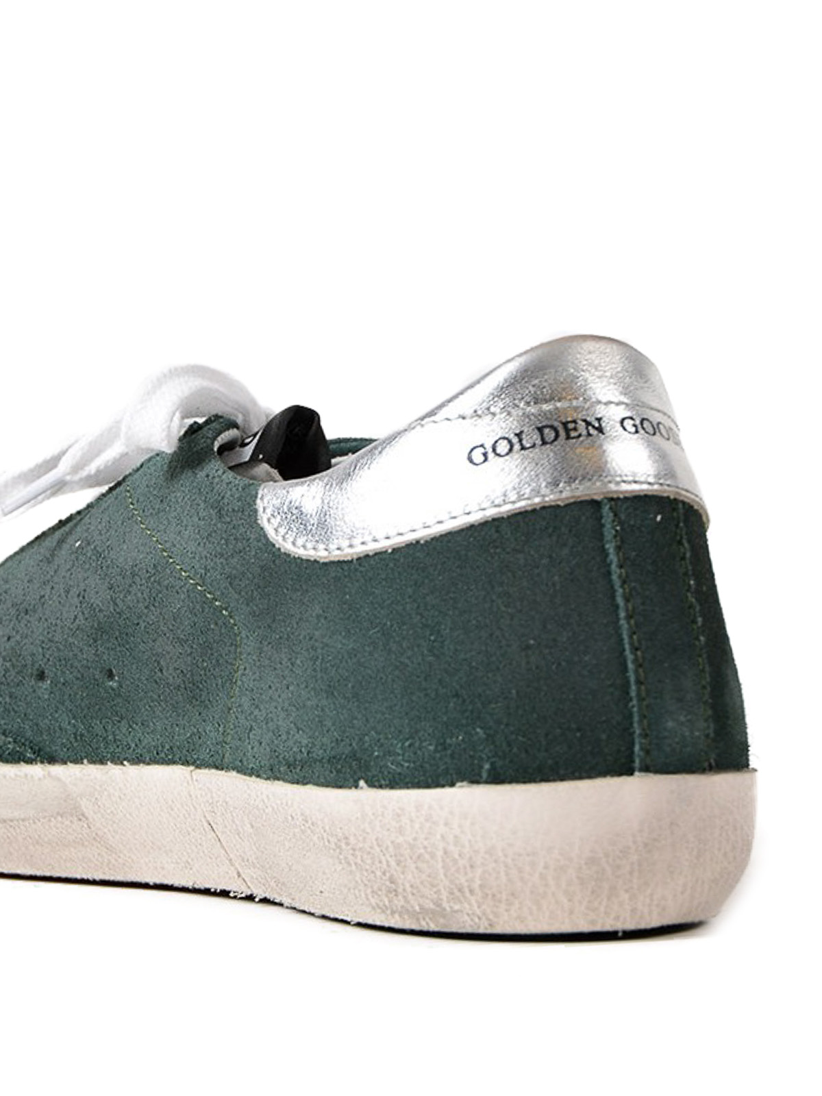 green suede trainers