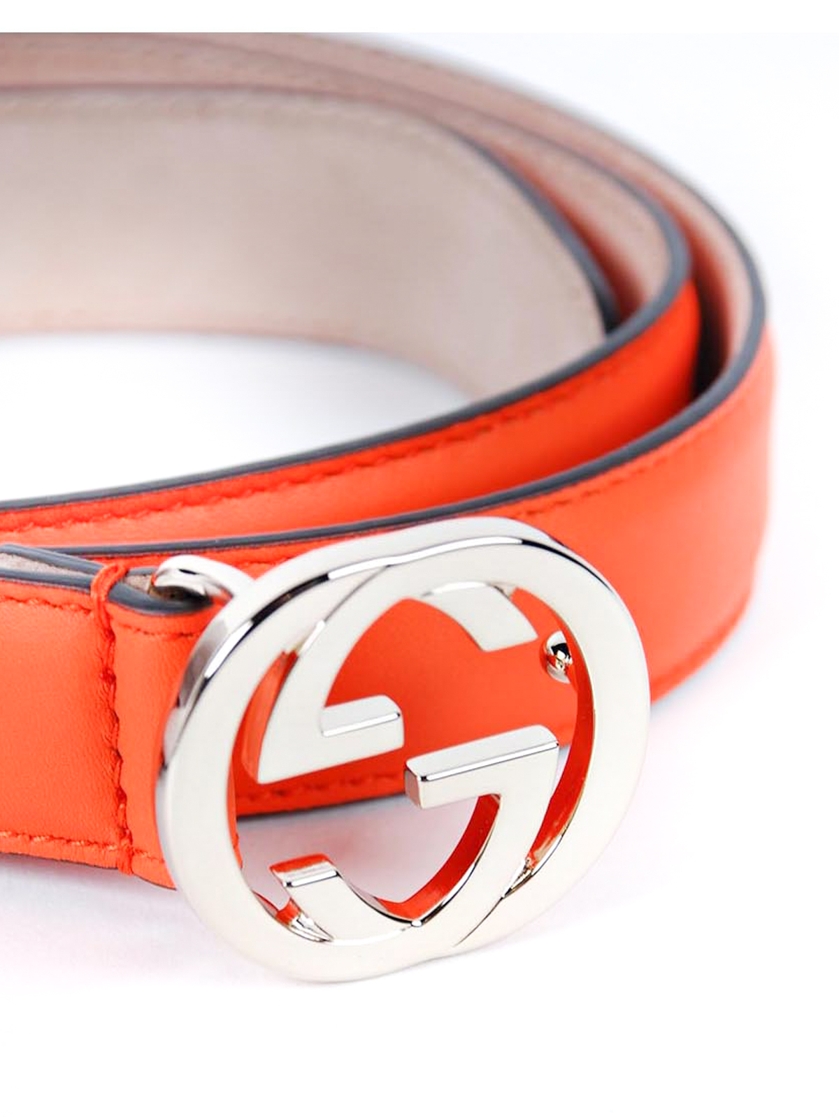 orange gucci belt