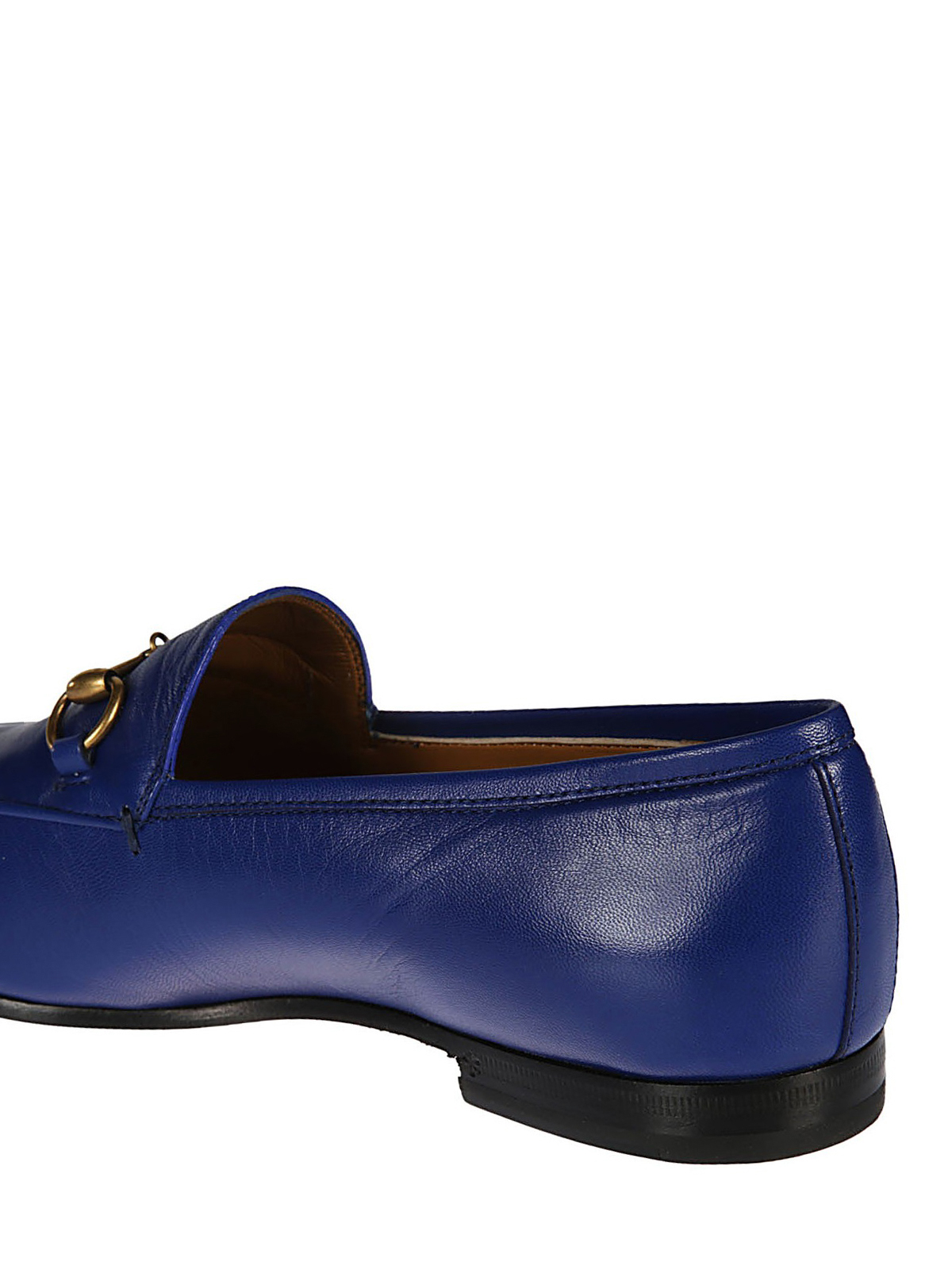 Gucci - Jordaan blue leather loafers 