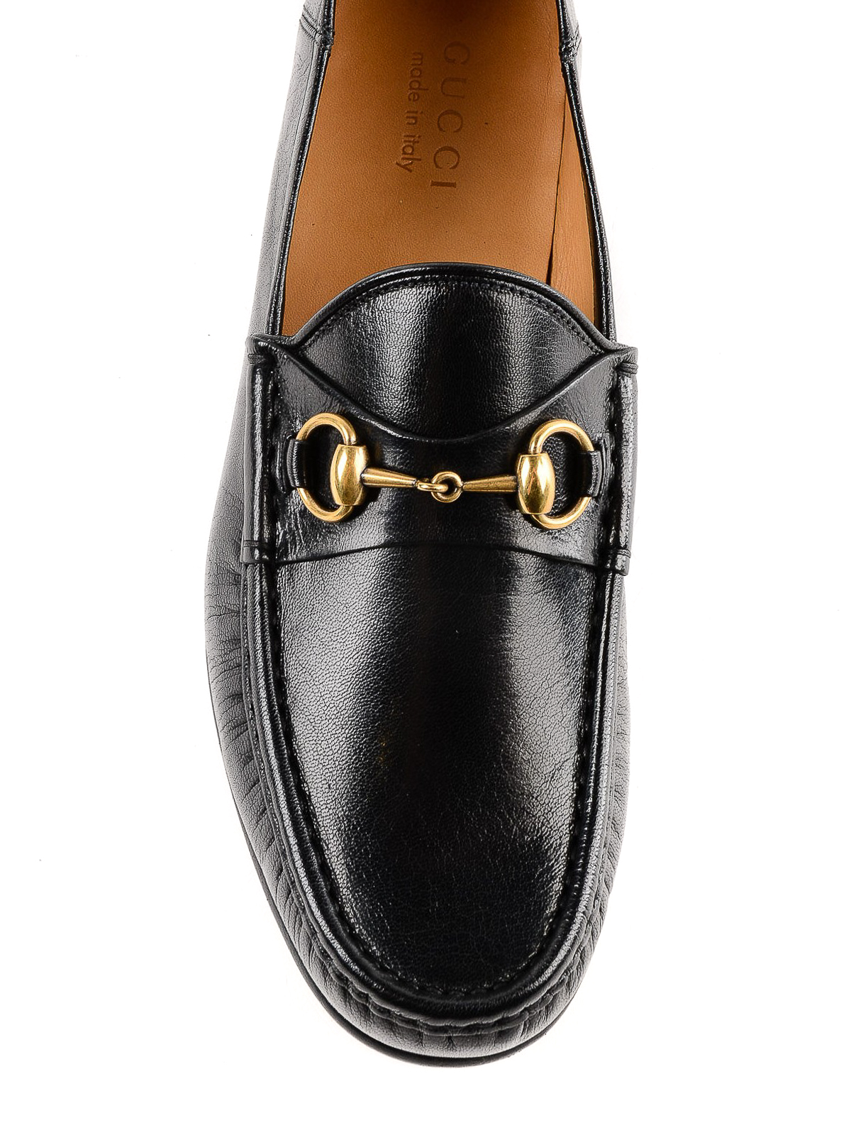 gucci leather horsebit loafer