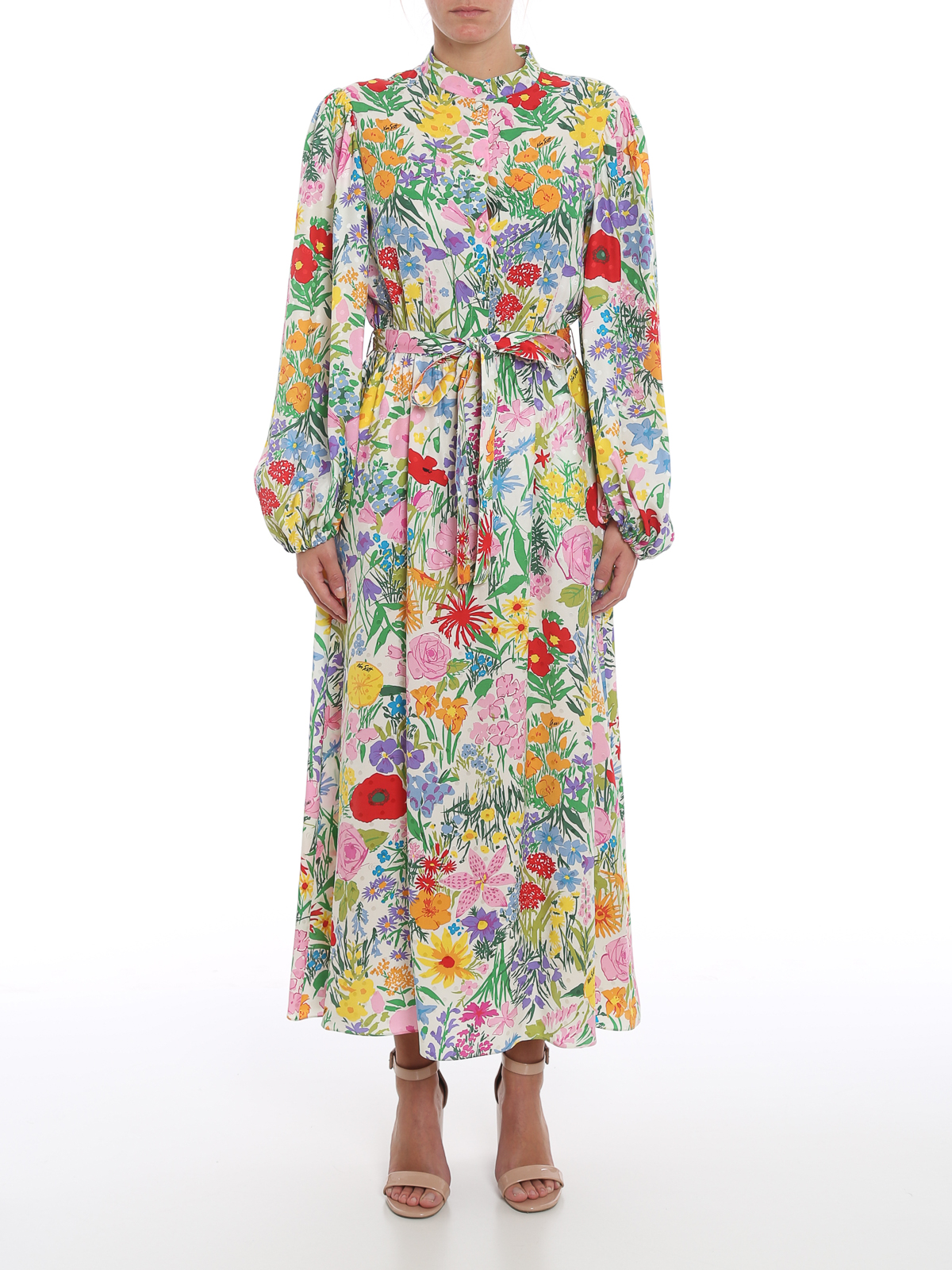 Maxi dresses Gucci - Floral print silk dress - 653448ZAGIE9487 