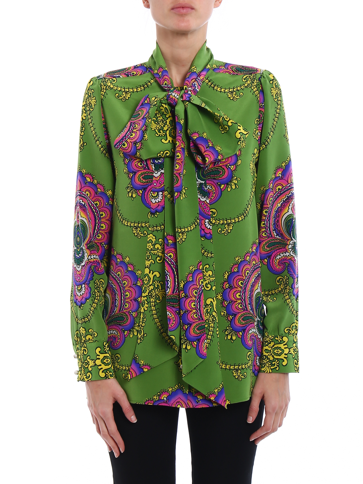 Shirts Gucci - 70s graphic print silk shirt - 467085ZKP463026 