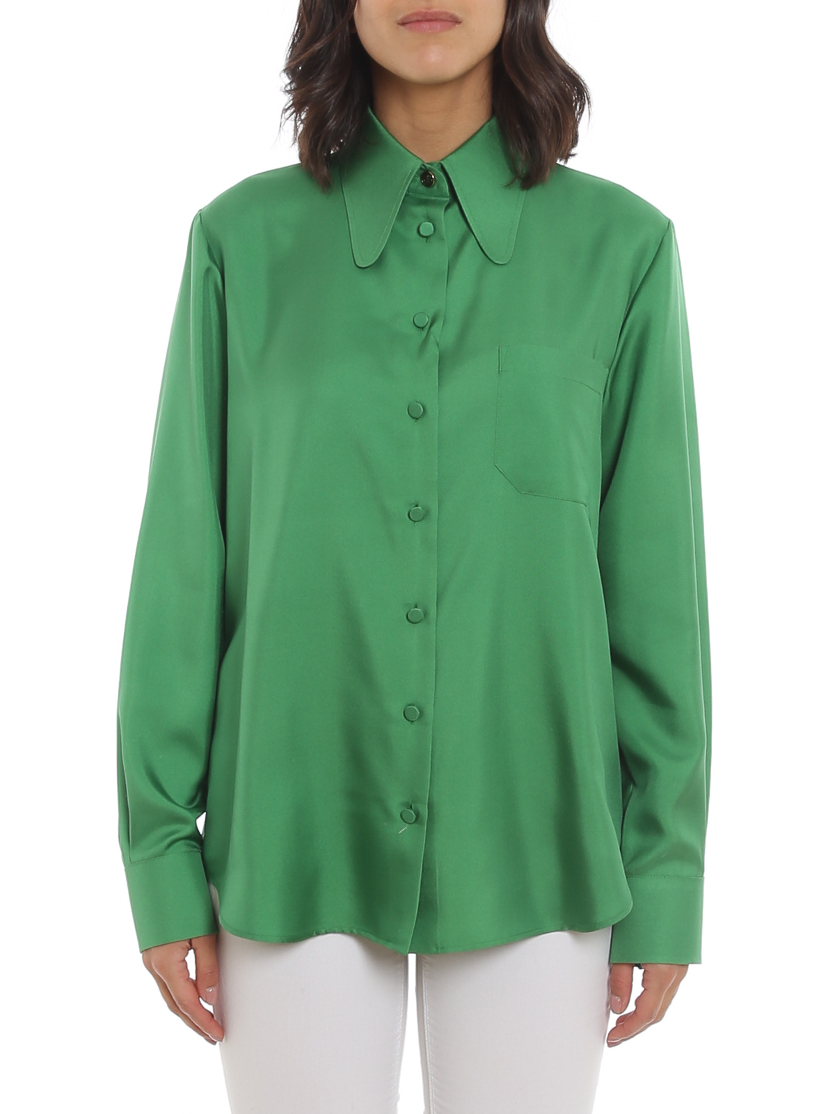 Shirts Gucci - Silk twill shirt - 652646ZKS363041 | Shop online at iKRIX