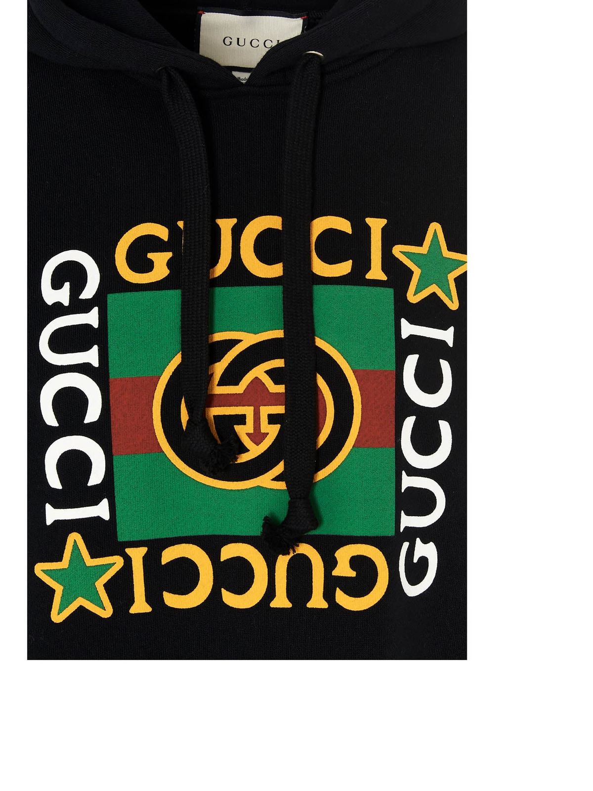 gucci vintage logo hooded sweatshirt