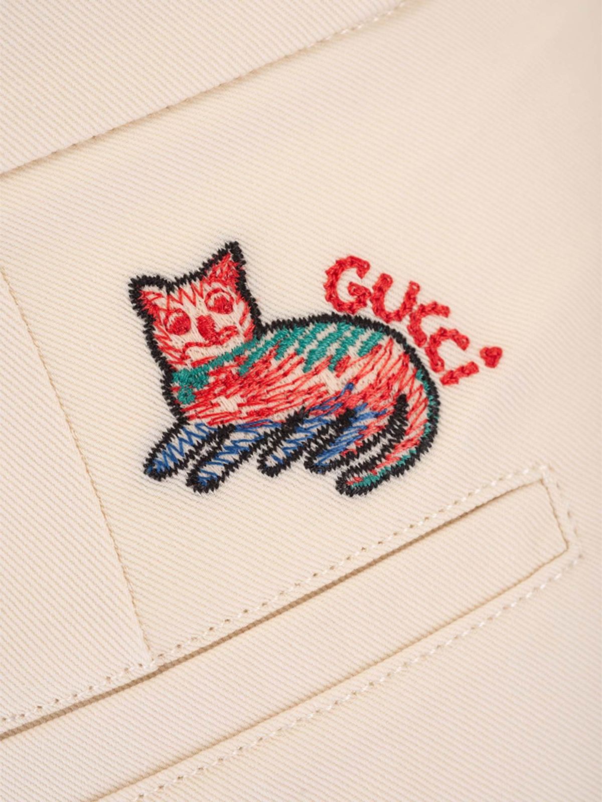 Gucci - Cat logo shorts in white 