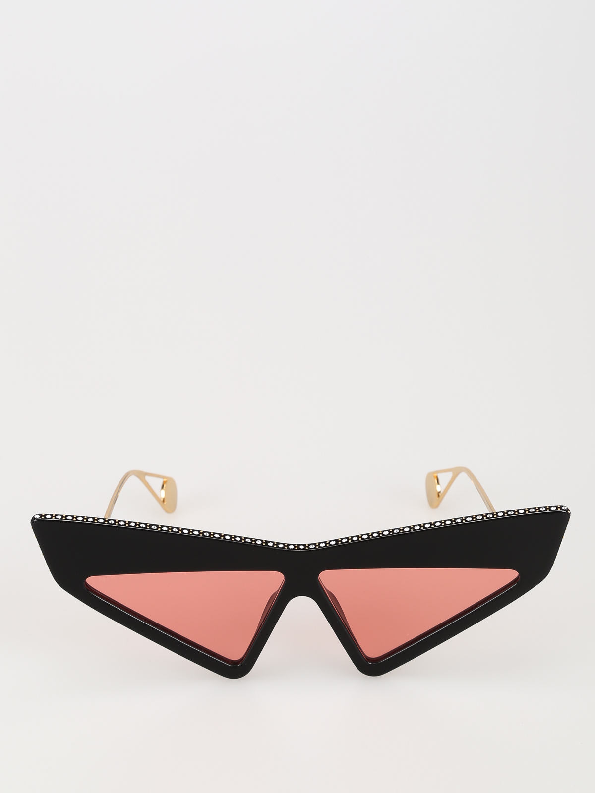 Gucci - Crystal triangular sunglasses 