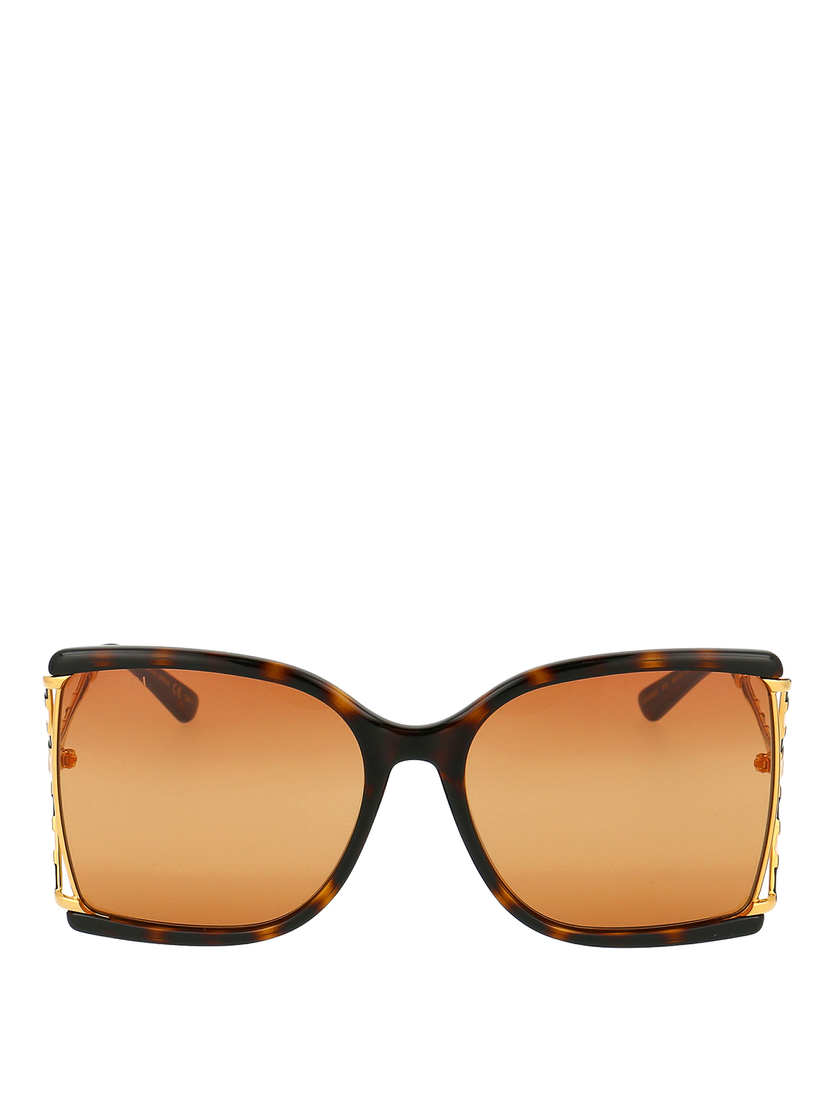 gucci havana oversized sunglasses