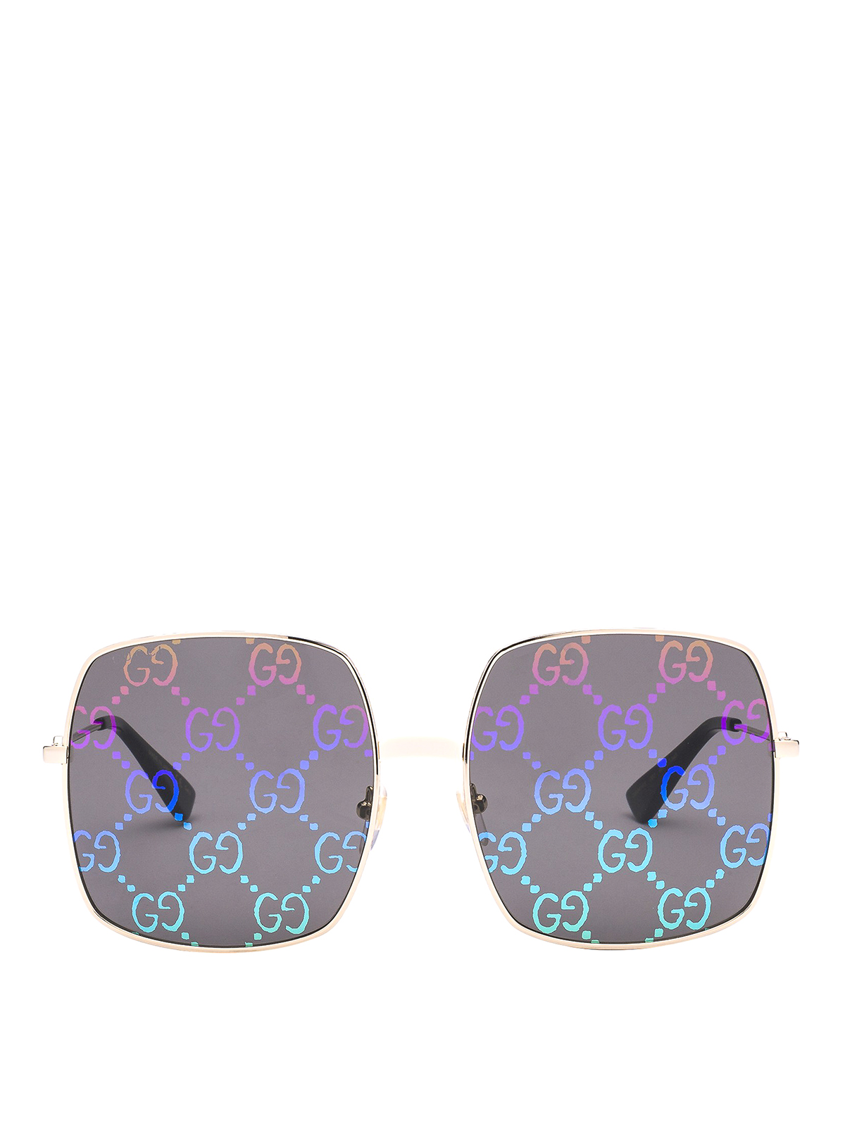 Sunglasses Gucci - Rainbow GG patterned lenses sunglasses - GG0414S003