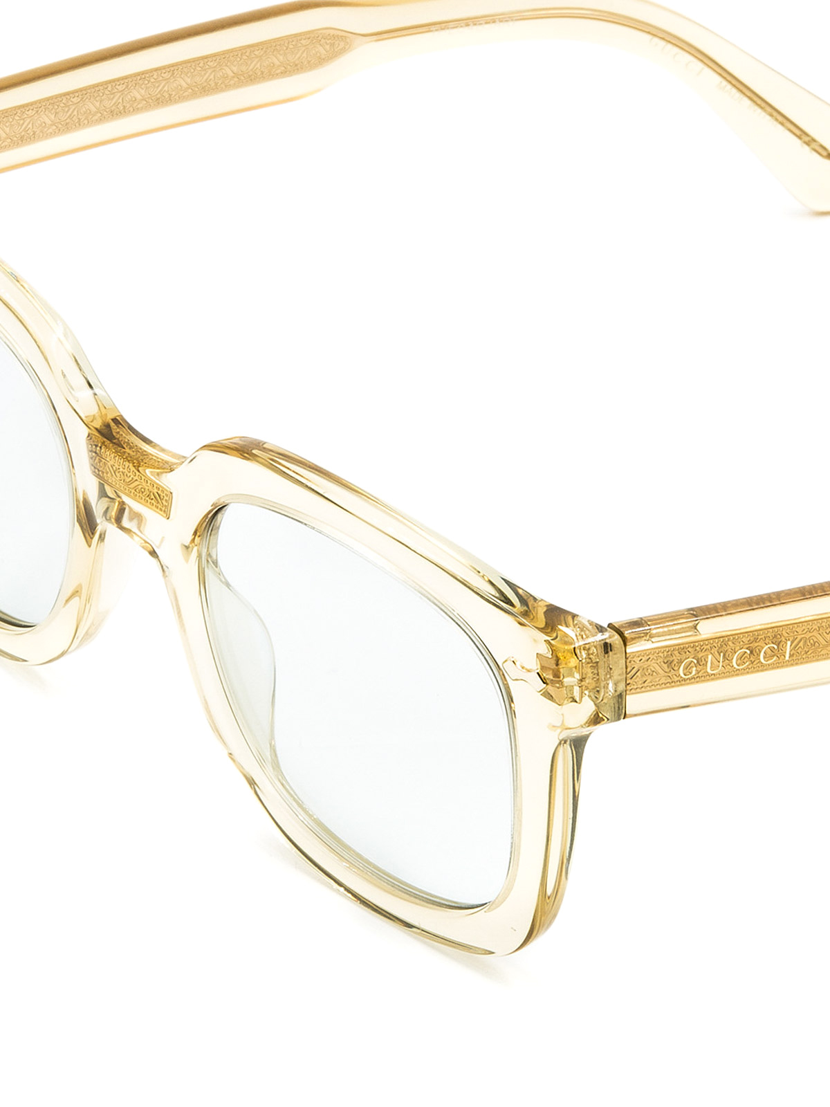 gucci sunglasses clear frame