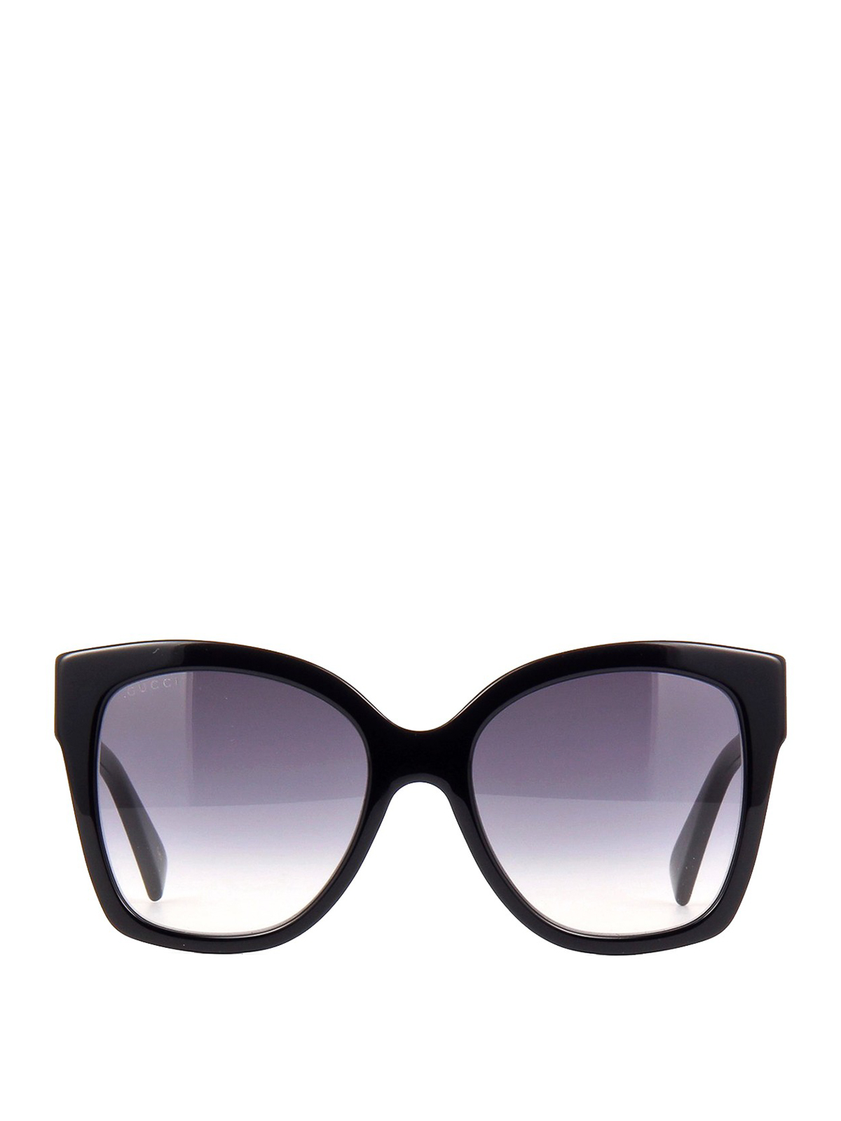 Sunglasses Gucci - Tricolour hinge polished black sunglasses - GG0459S001