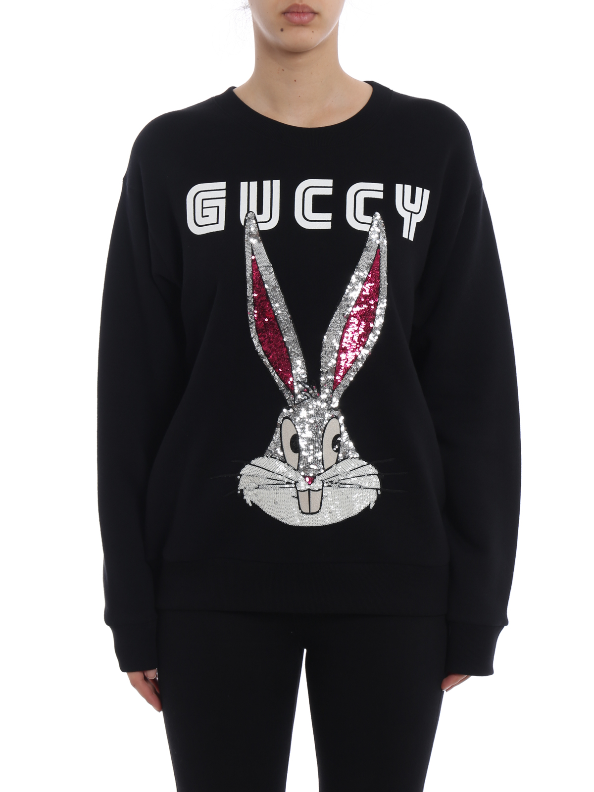 Gucci - Sequin Bugs Bunny cotton hoodie 