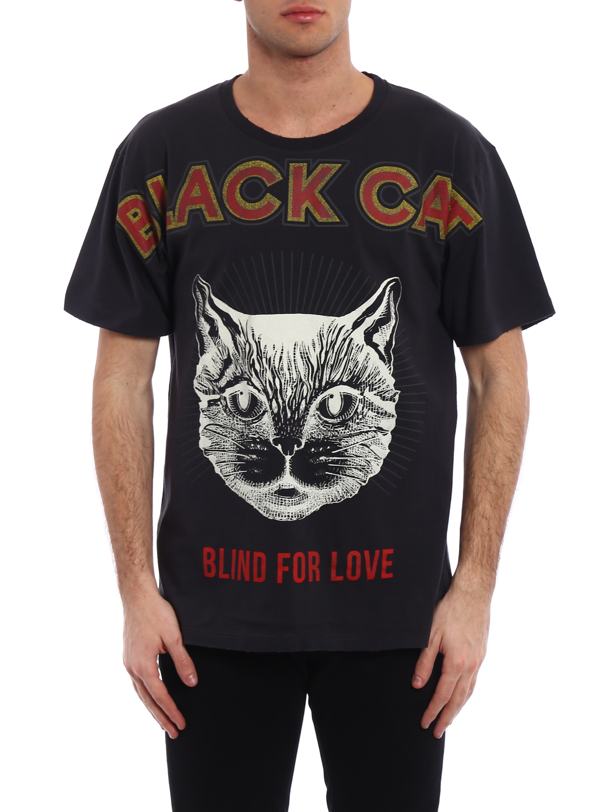 black cat shirt gucci