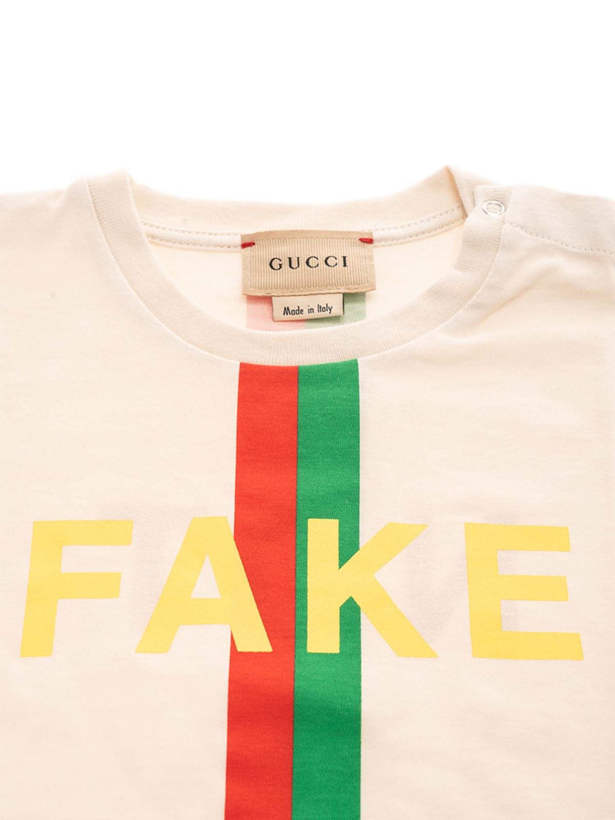 slot klokke Interaktion T-shirts Gucci - Fake/Not Gucci Kids print t-shirt in white -  576871XJC7Q9247
