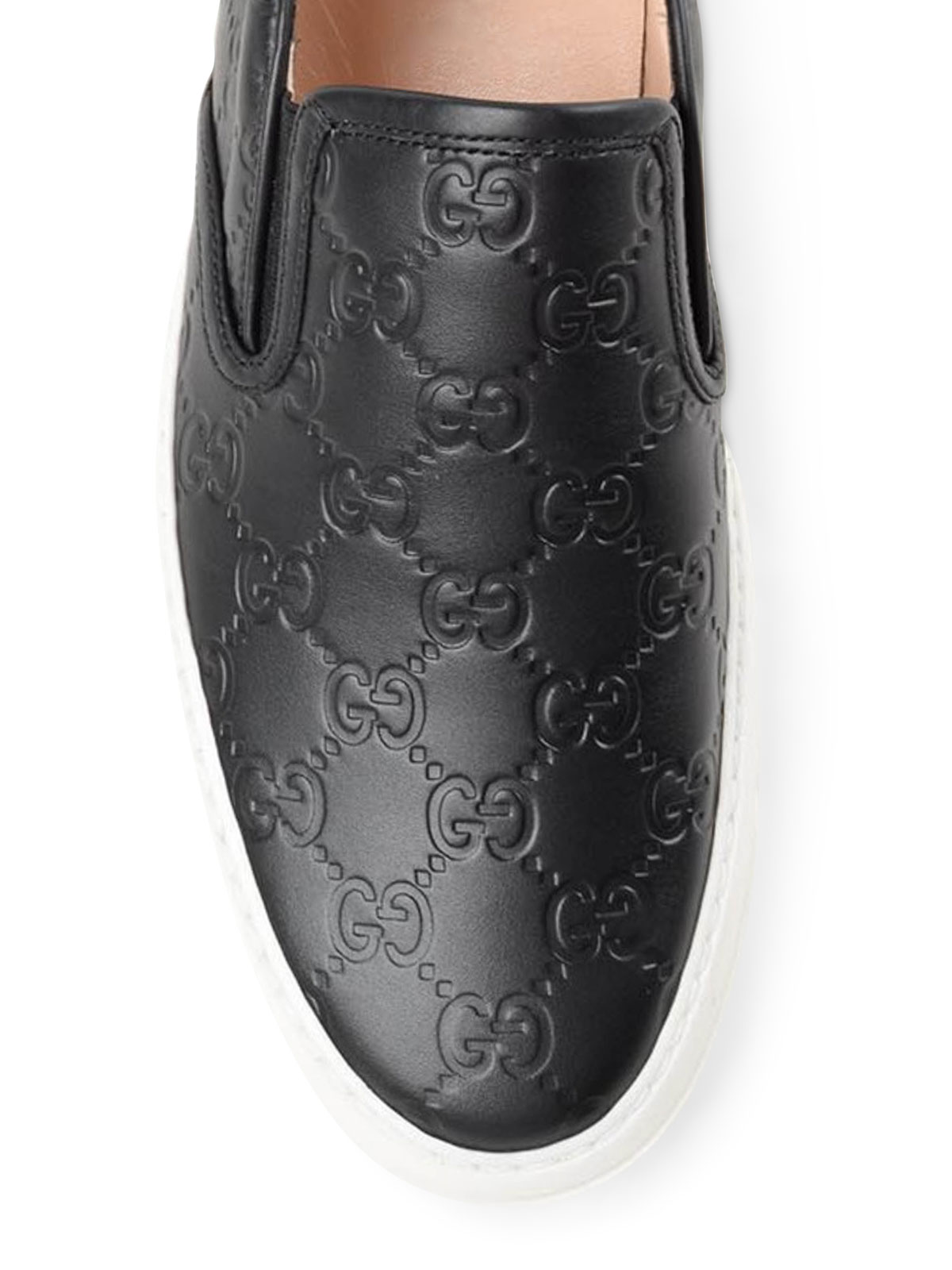 Gucci Signature leather slip-ons 