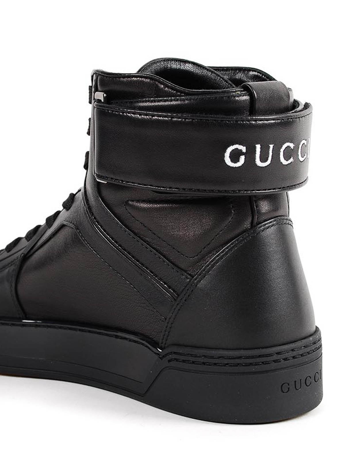 gucci leather trainers