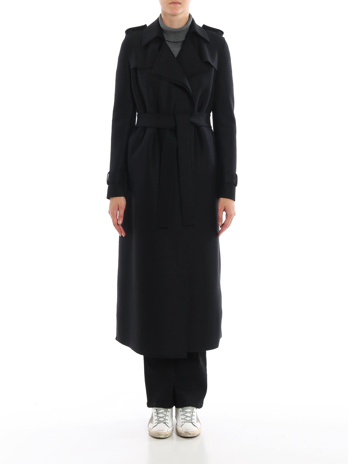 Womens Clothing Coats Long coats and winter coats Harris Wharf London Wool Coats in Black 