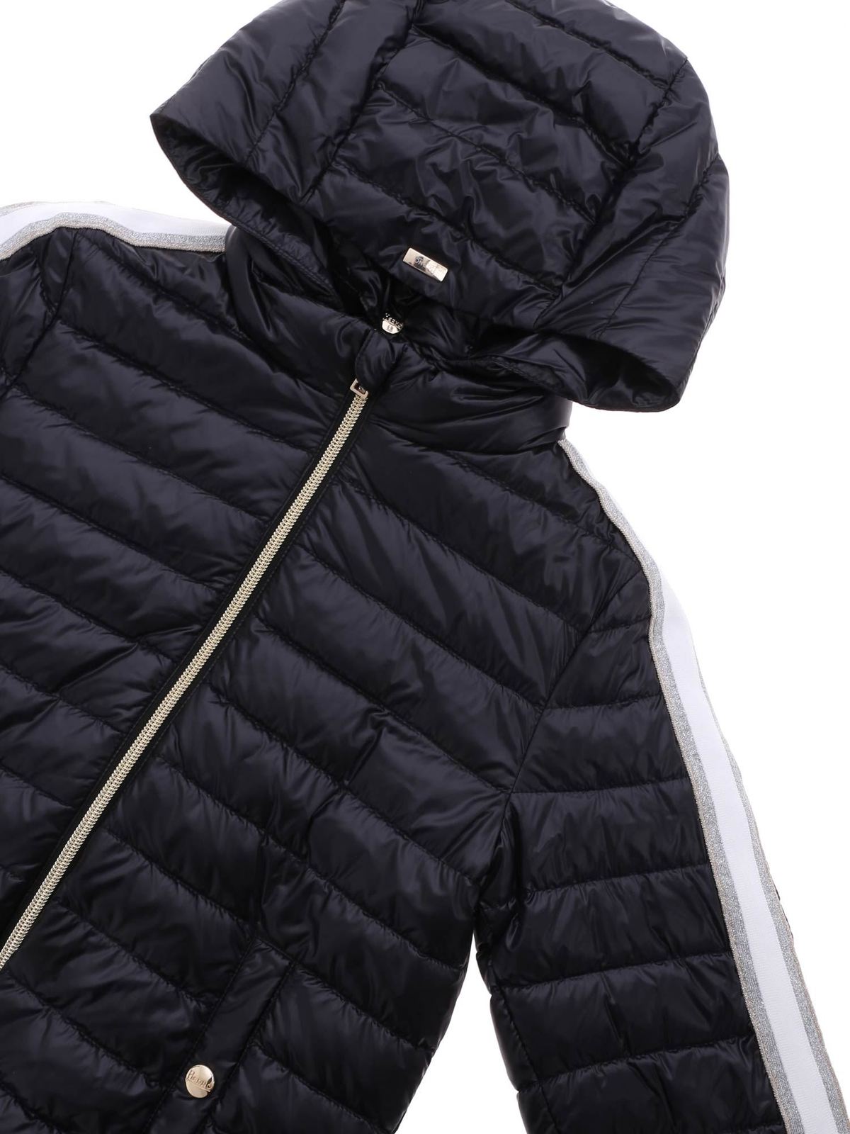 down jacket with removable hood