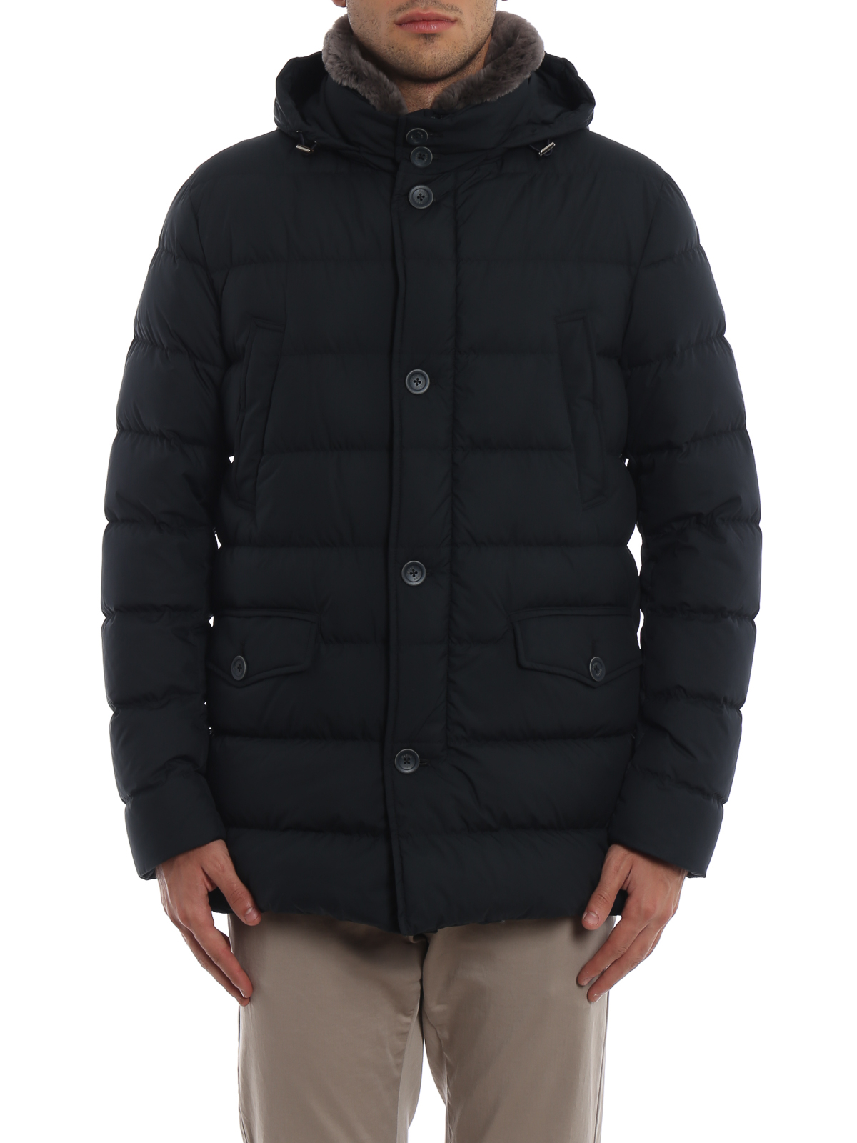 Padded jackets Herno - Polar Tech fur collar jacket - PI0475U132209200