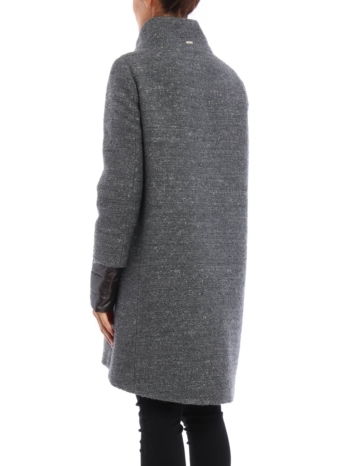 Short coats Herno - Padded sleeved bouclé wool coat - GC0121D122809400