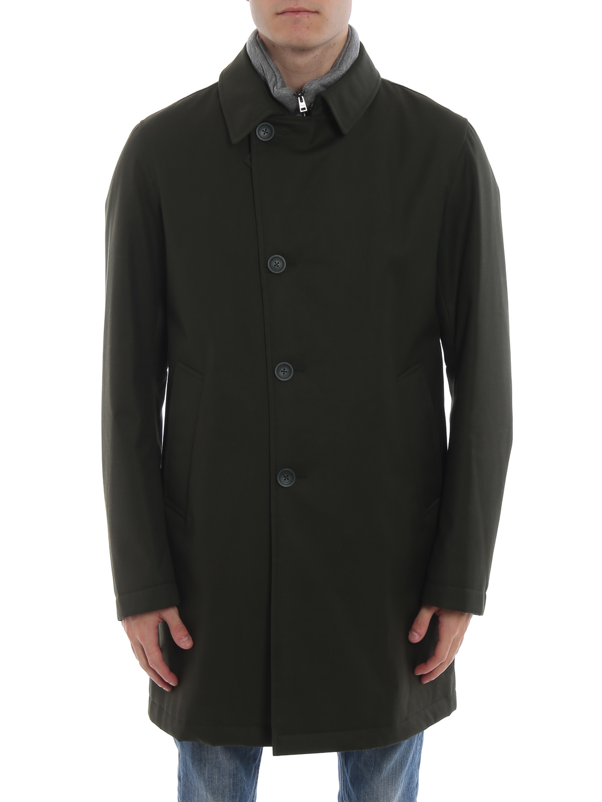 Trench coats Herno - Herno Tech double front urban trench coat ...