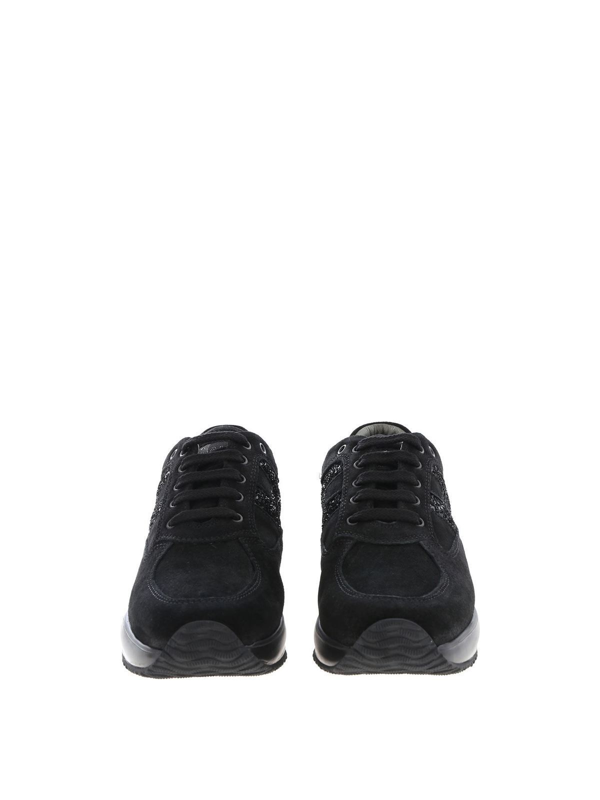 Trainers Hogan Junior - Interactive Sneakers in black - HXC00N0O240GHMB999