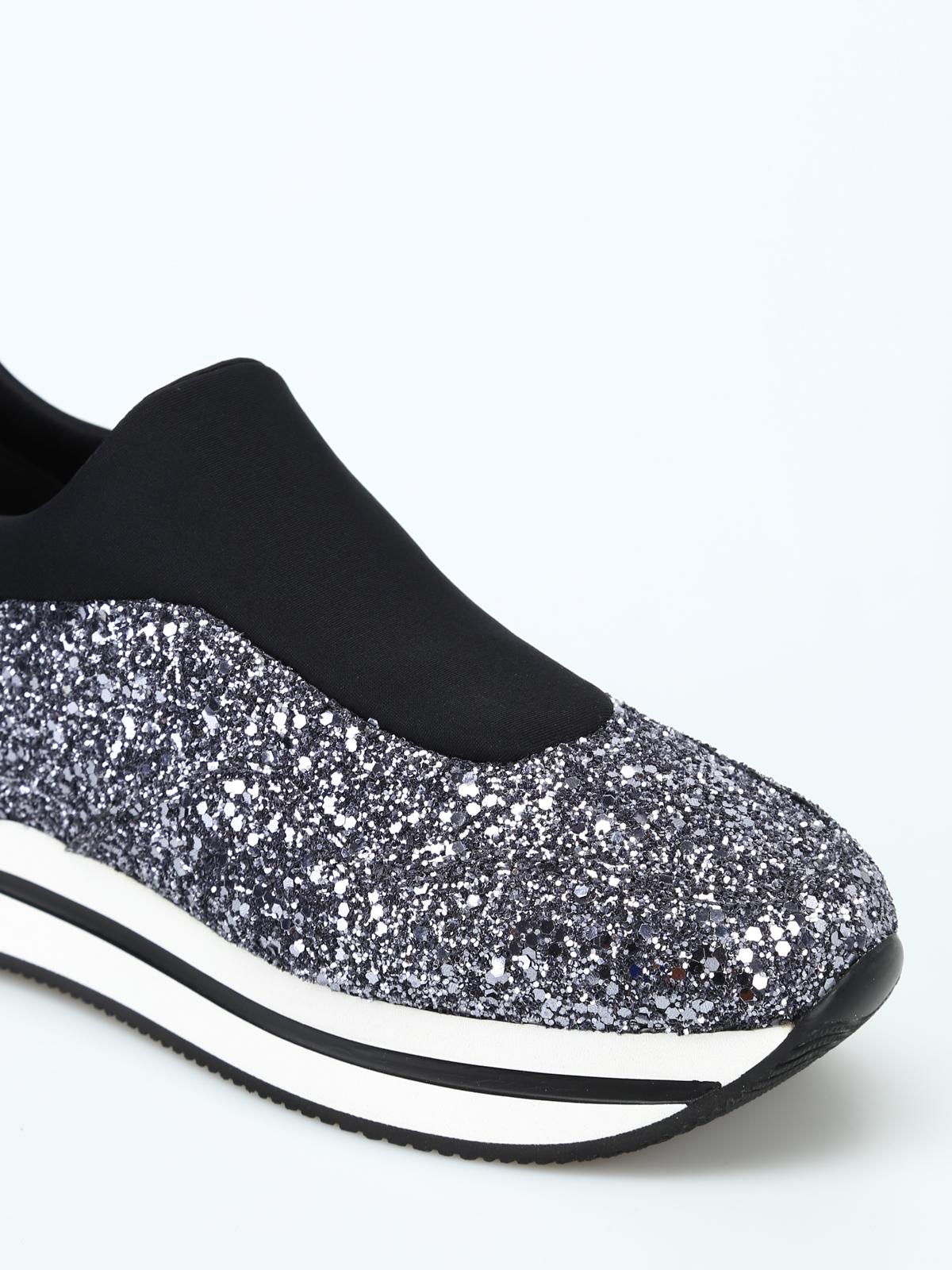 sparkly slip on trainers