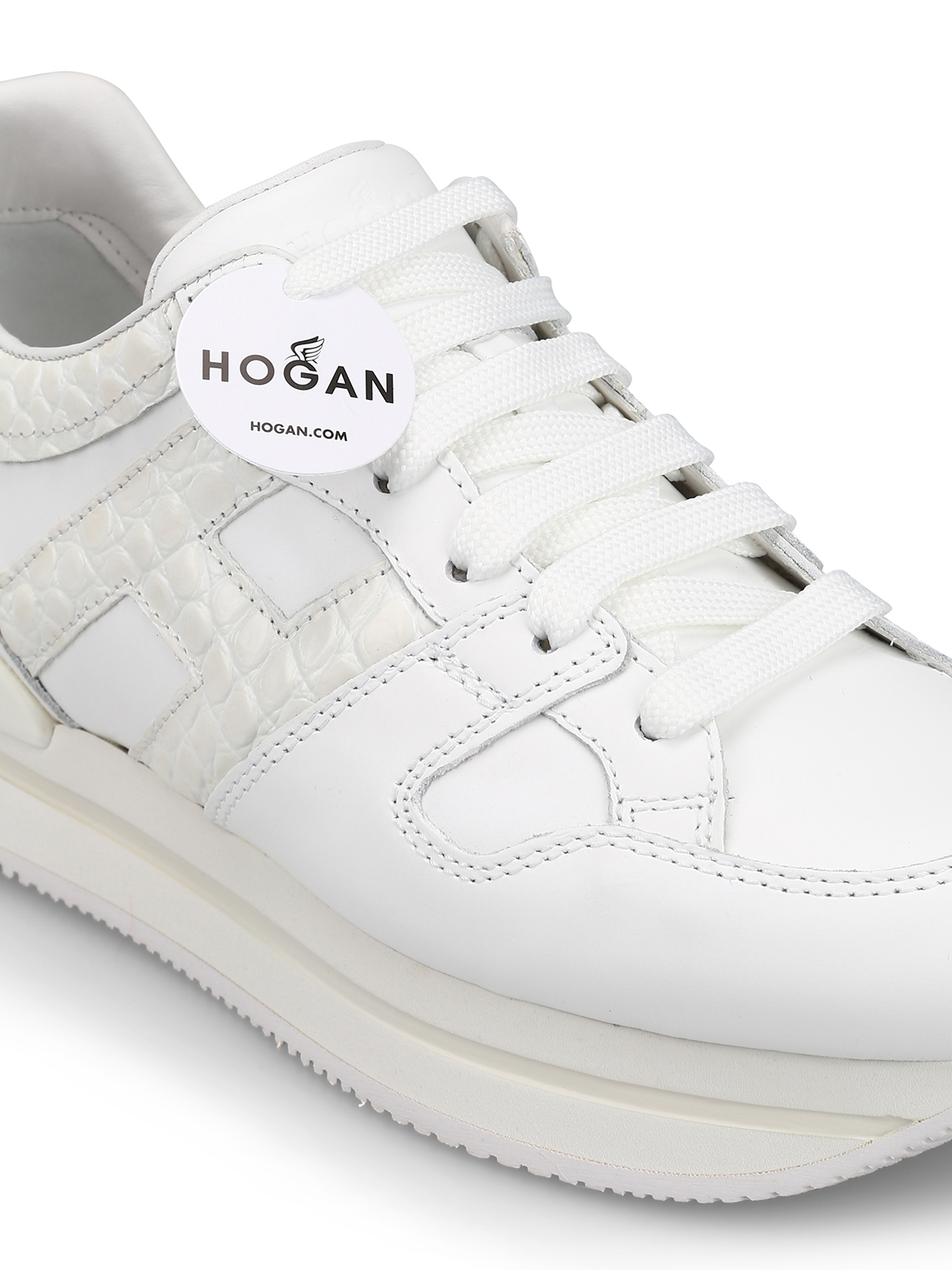 Trainers Hogan - H222 white leather sneakers - HXW2220T548KGKB001