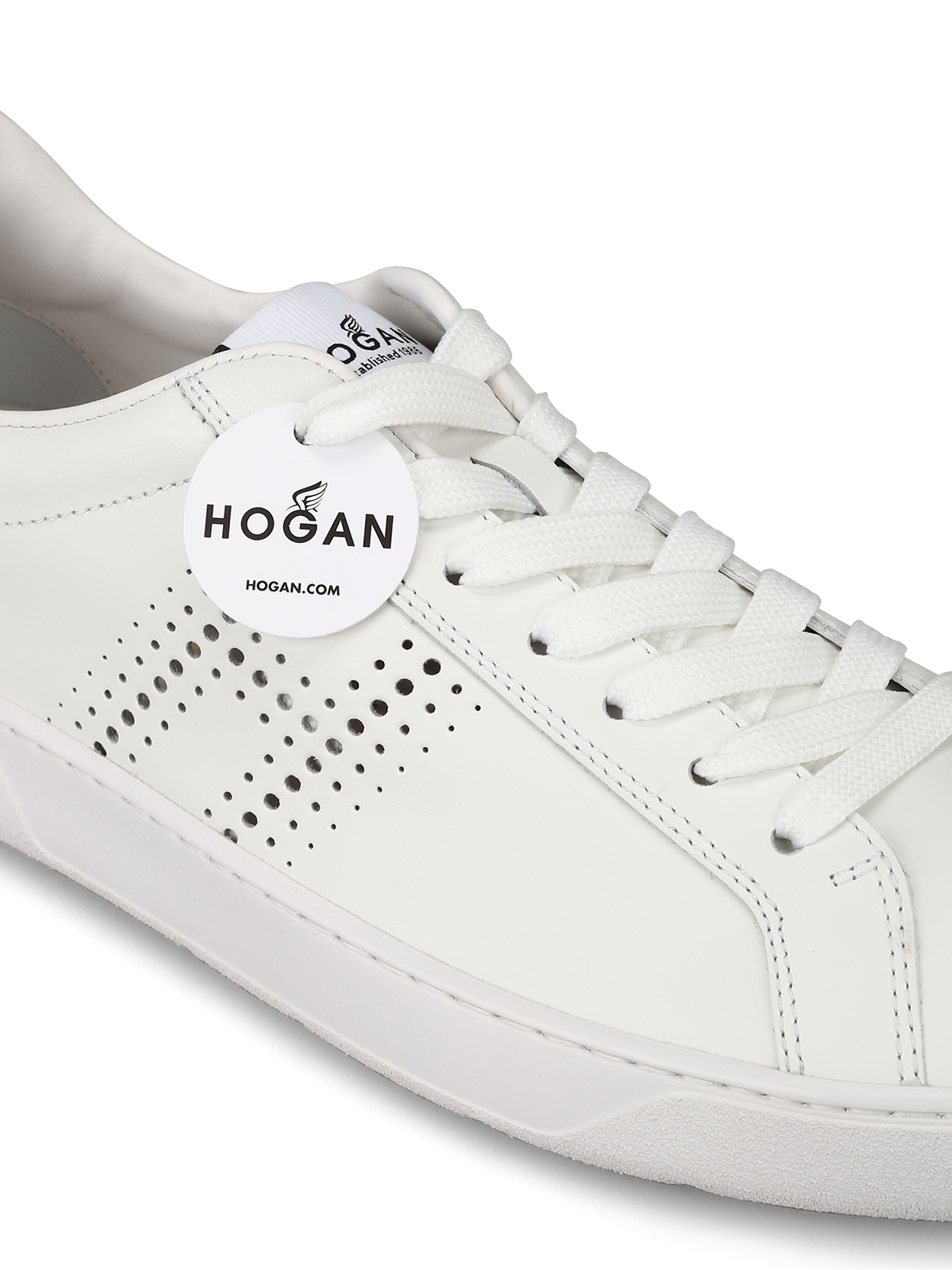 Hogan - Sneaker H327 bianche in pelle H forata - sneakers -  HXM3270BT10JBF1353