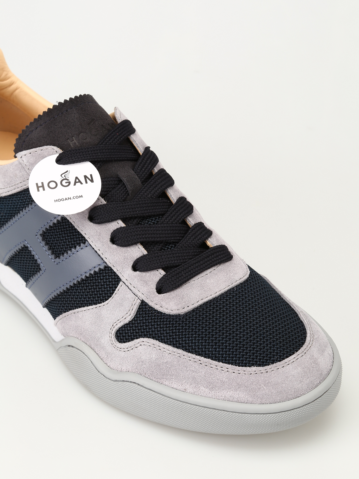 Hogan Suede Sneakers H357 in Blue,Grey,Beige Womens Mens Shoes Mens Trainers Low-top trainers Blue 