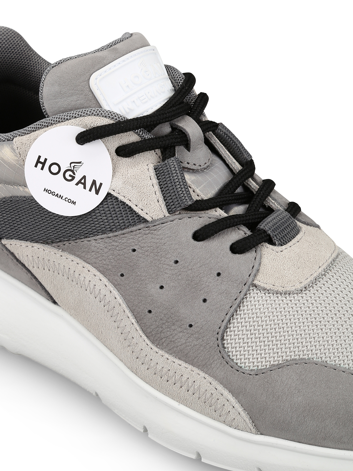 Hogan - Interactive³ grey and silver sneakers - trainers -  HXM3710AQ14KFY548M