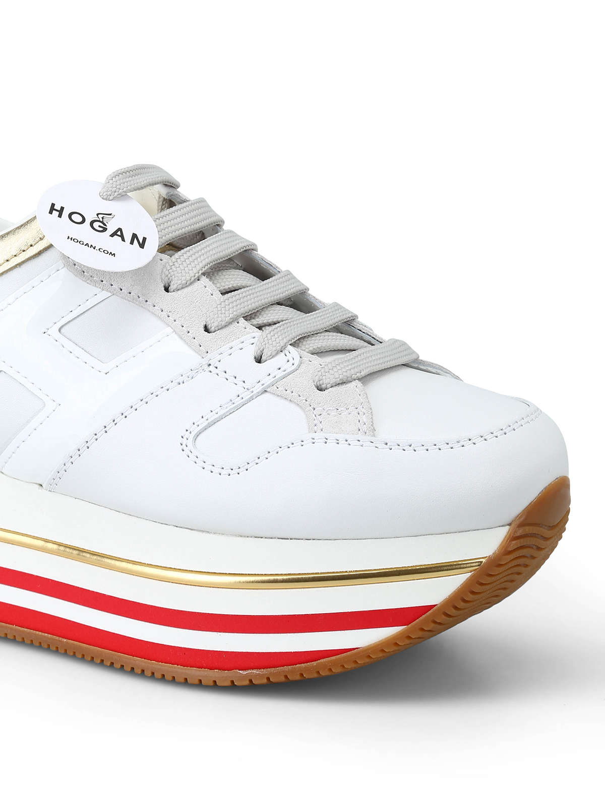 Hogan - Love detail leather maxi platform sneakers - trainers -  HXW4030AU40JPB4085