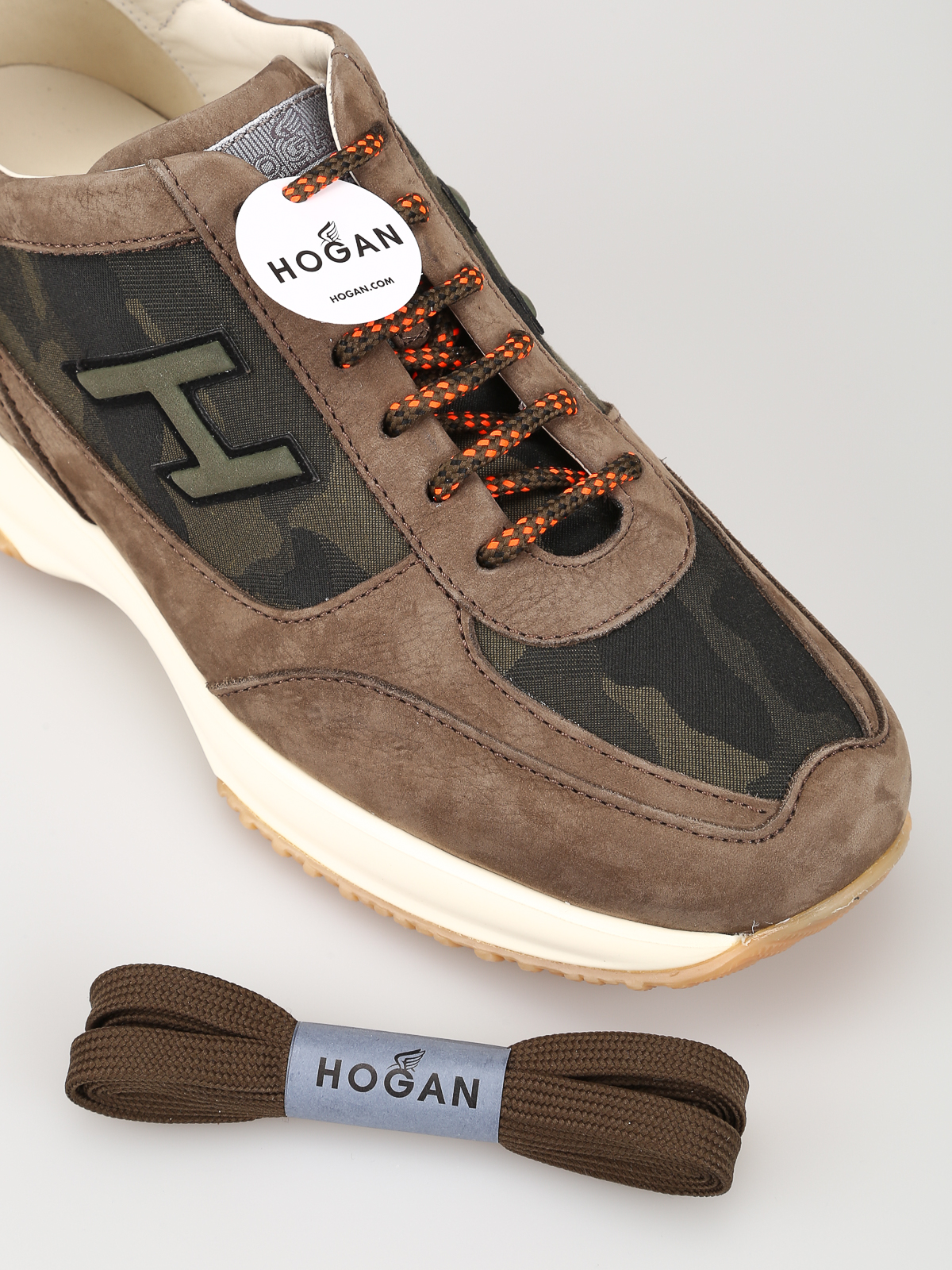 Hogan - Sneaker mimetiche New Interactive in nabuk - sneakers -  HXM00N0Q102KDZ589E