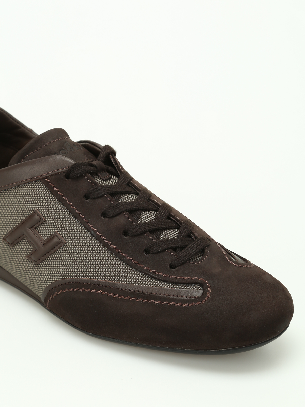 Trainers Hogan - Olympia Slash brown sneakers - HXM05701972H1F3AA0