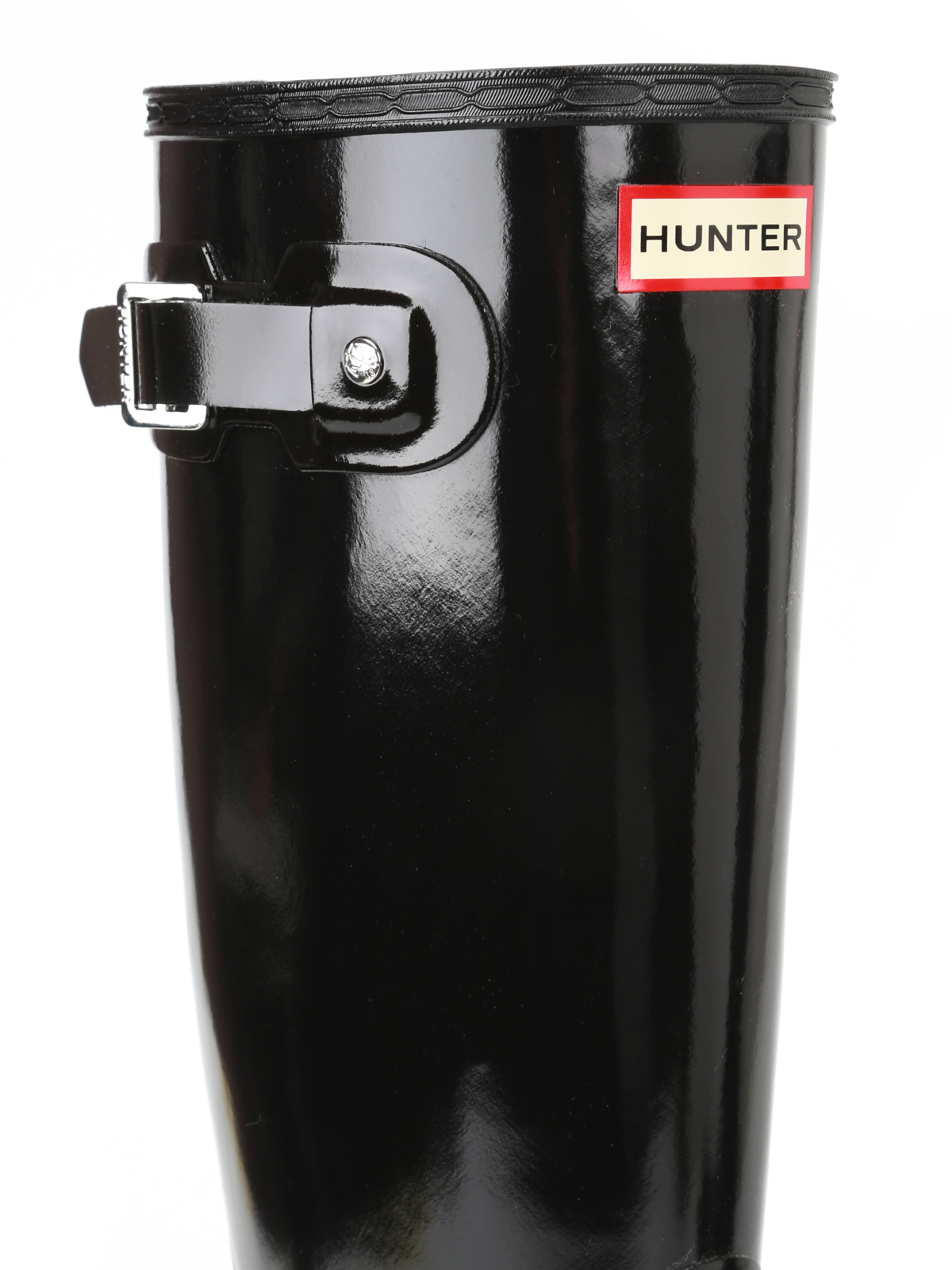 hunter boots gloss black