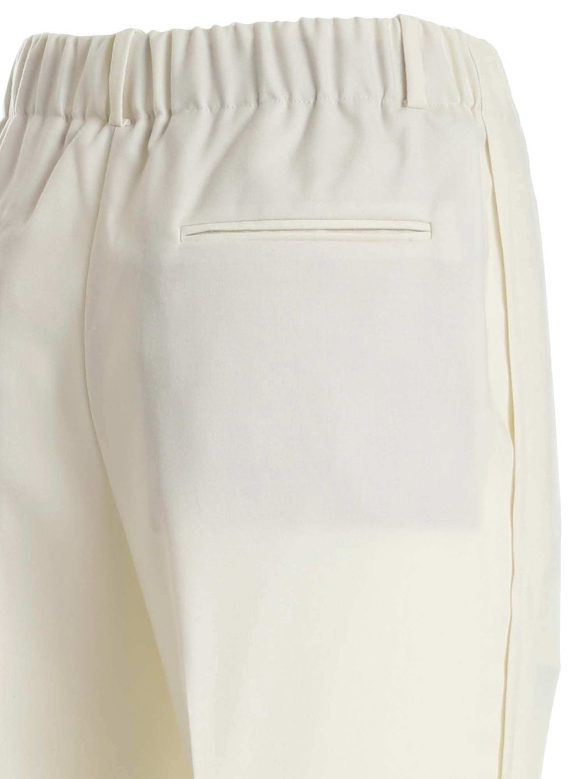 Casual trousers Incotex Wool pants in ivory color 172775D1166010