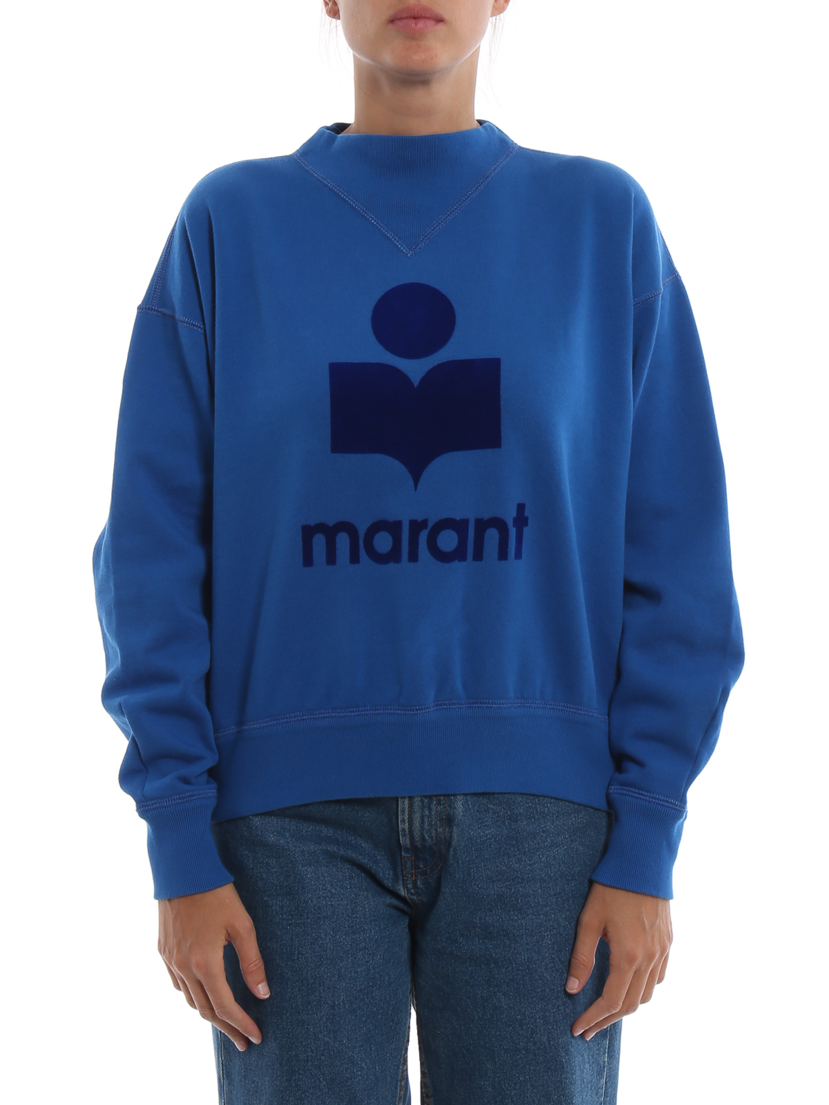 Damen Bekleidung Sport- Training und Fitnesskleidung Sweatshirts Étoile Isabel Marant Synthetik Sweatshirt in Blau 