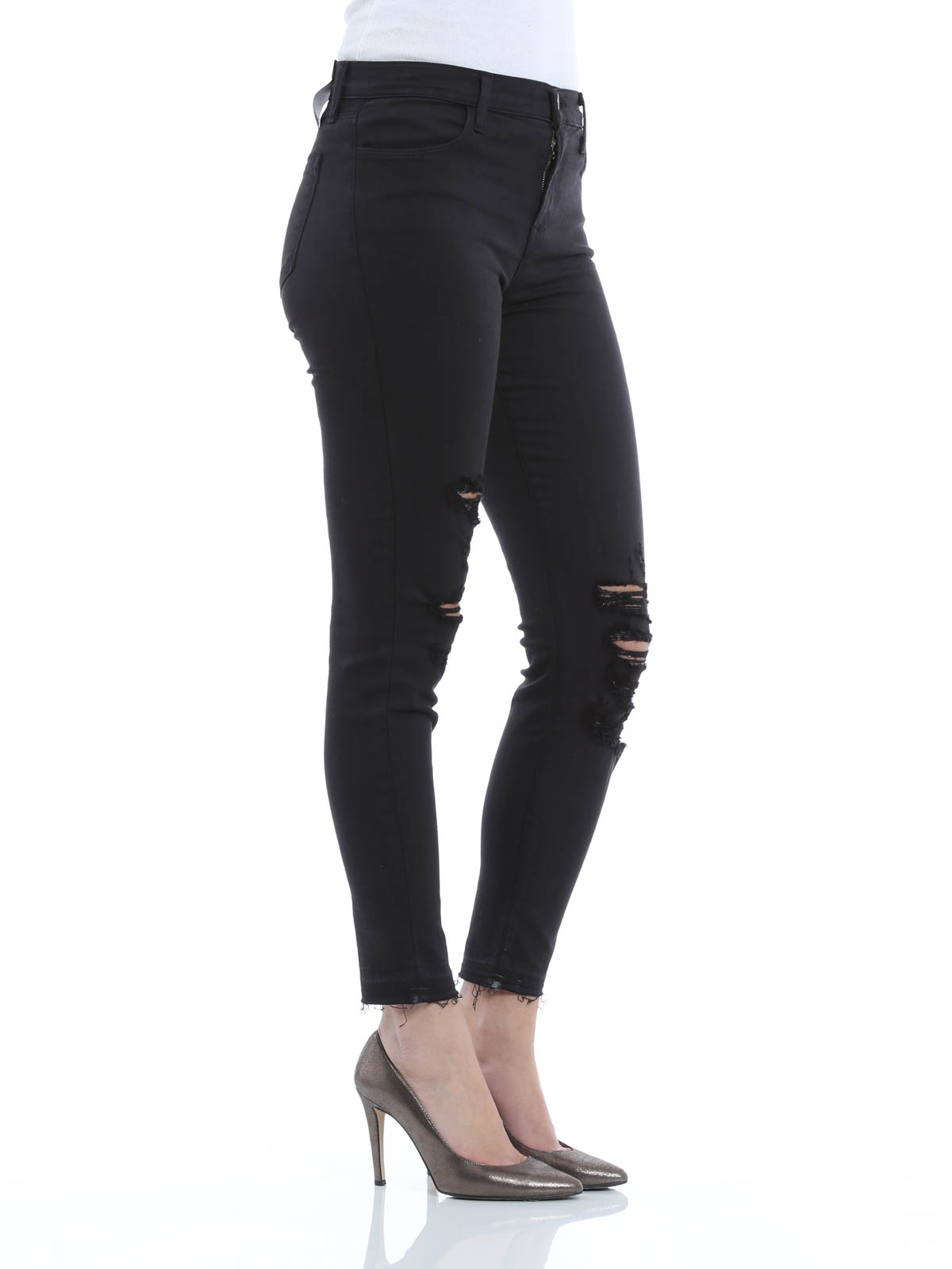 J Brand Alana jeans skinny jeans 23127I563RHDEMENTEDBLACK J Brand women's jeans sale | Shop online at iKRIX