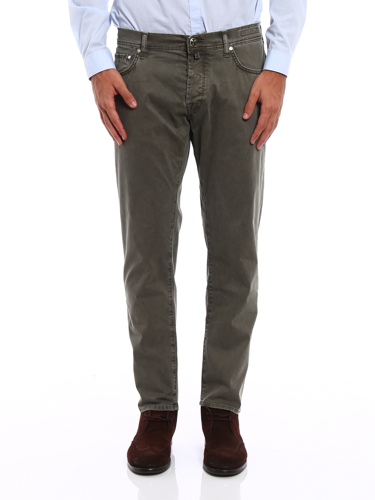 Fashion Trousers Five-Pocket Trousers Only Five-Pocket Trousers khaki casual look 