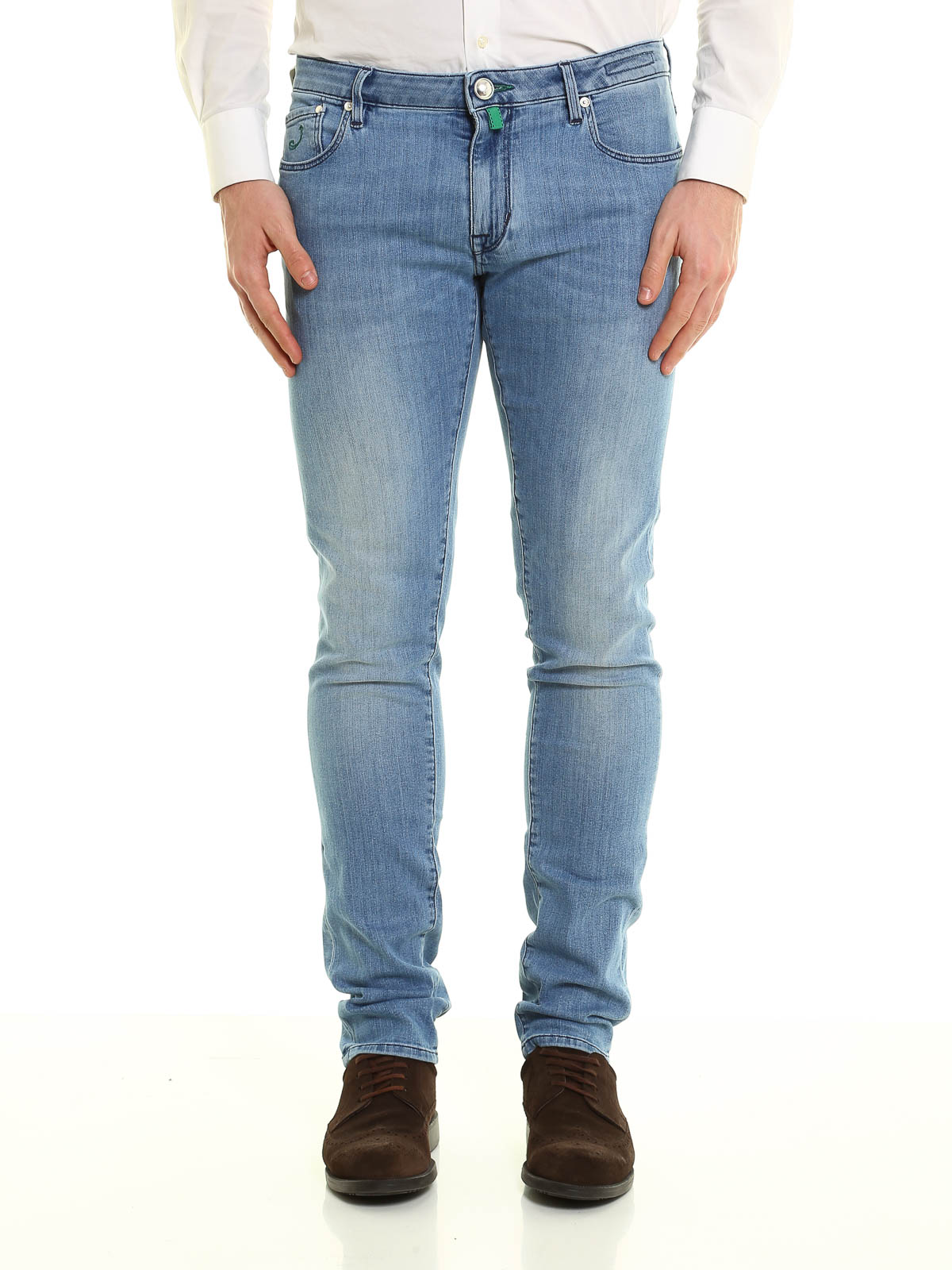 Mens Clothing Jeans Straight-leg jeans Save 41% Jacob Cohen Denim Other Materials Jeans in Blue for Men 