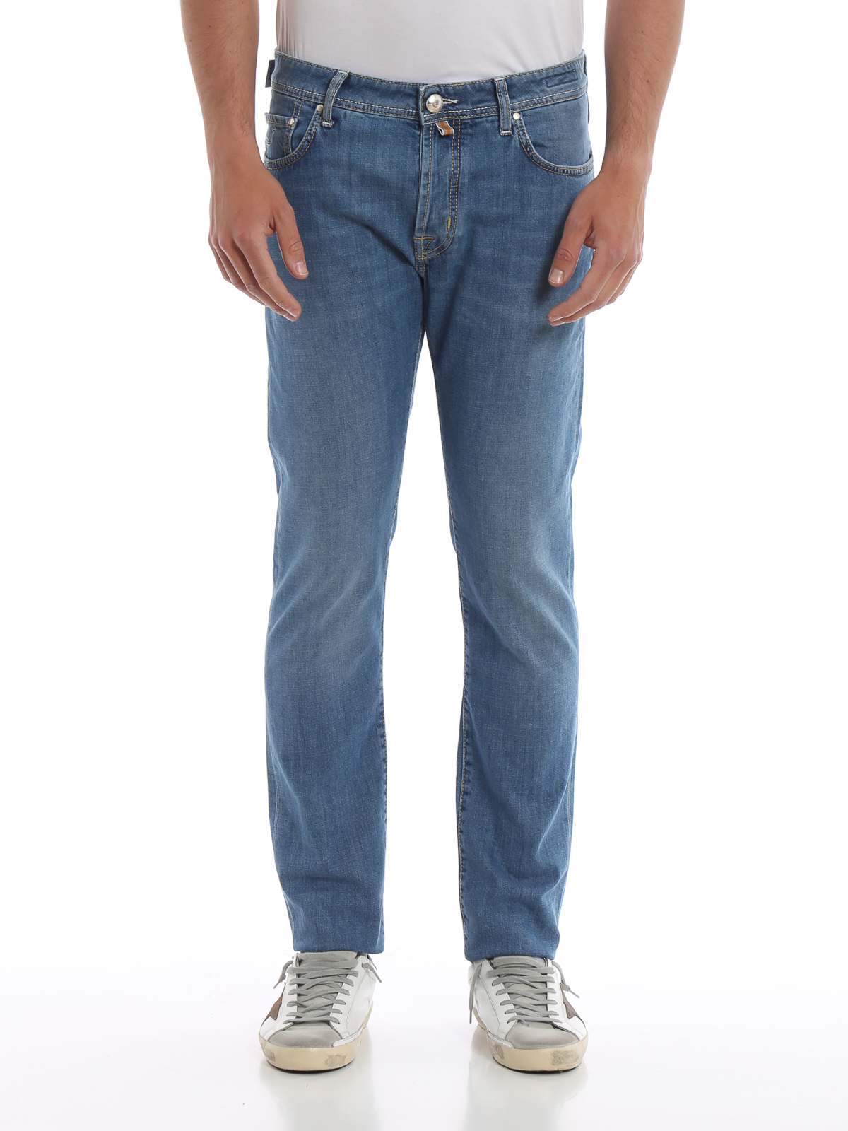 Straight leg jeans Jacob Cohen - Style 688 stretch cotton denim jeans ...