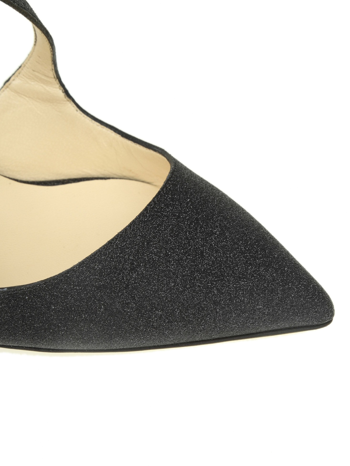 Jimmy Choo - Lancer 100 black fine glitter pumps - court shoes - LANCER100IGTBLACK