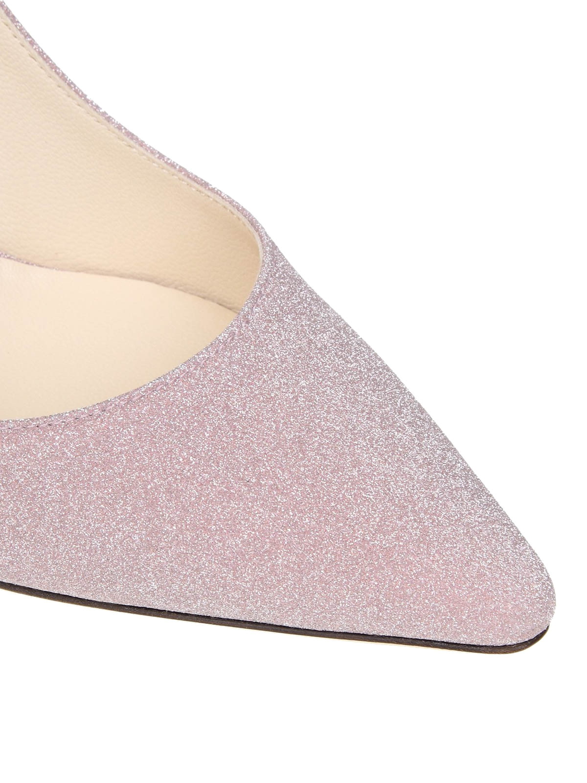pink glitter court shoes