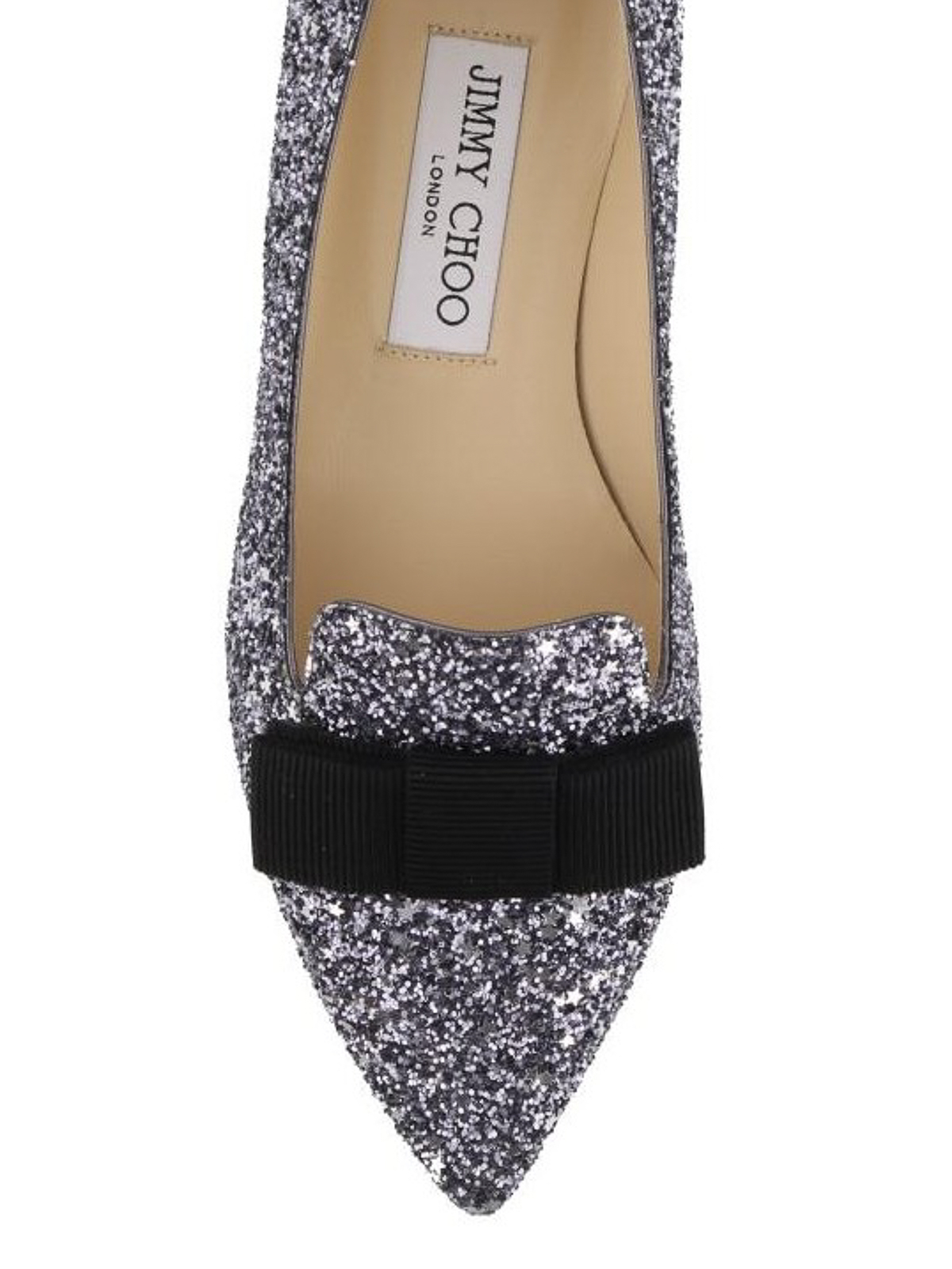 jimmy choo gala glitter flats