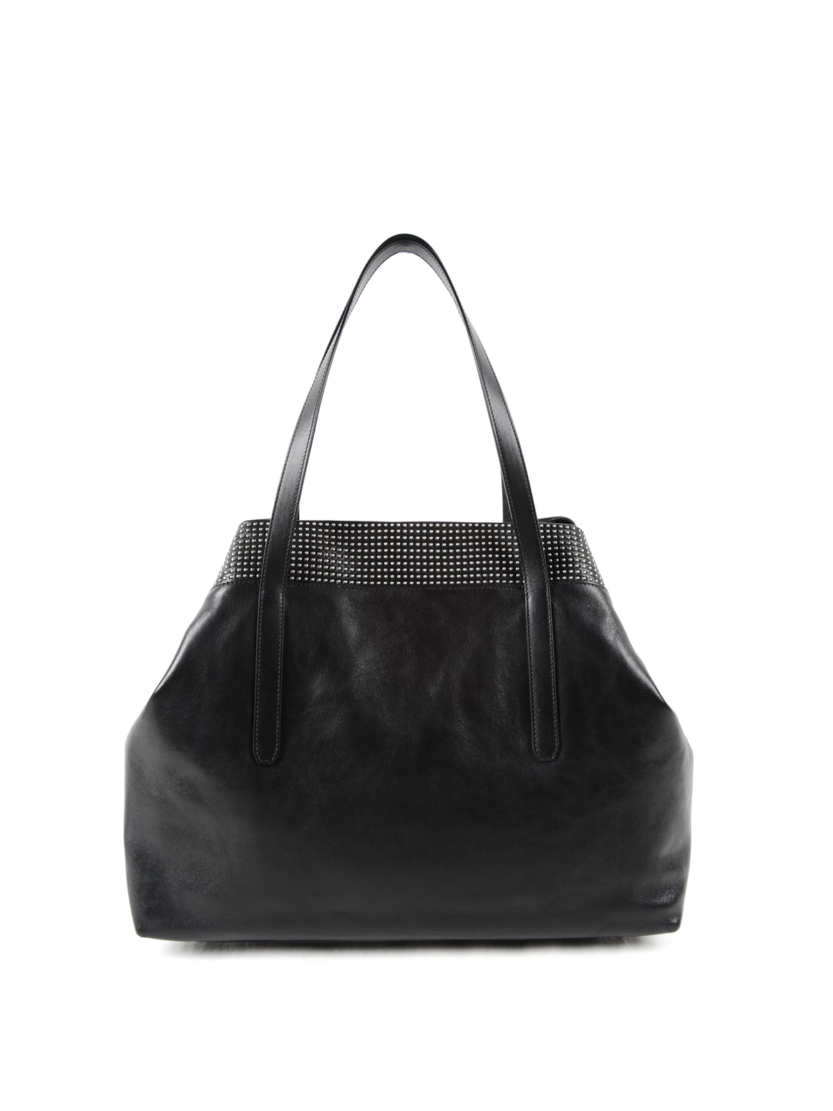 Jimmy Choo - Pimlico stud detailed leather tote - totes bags ...