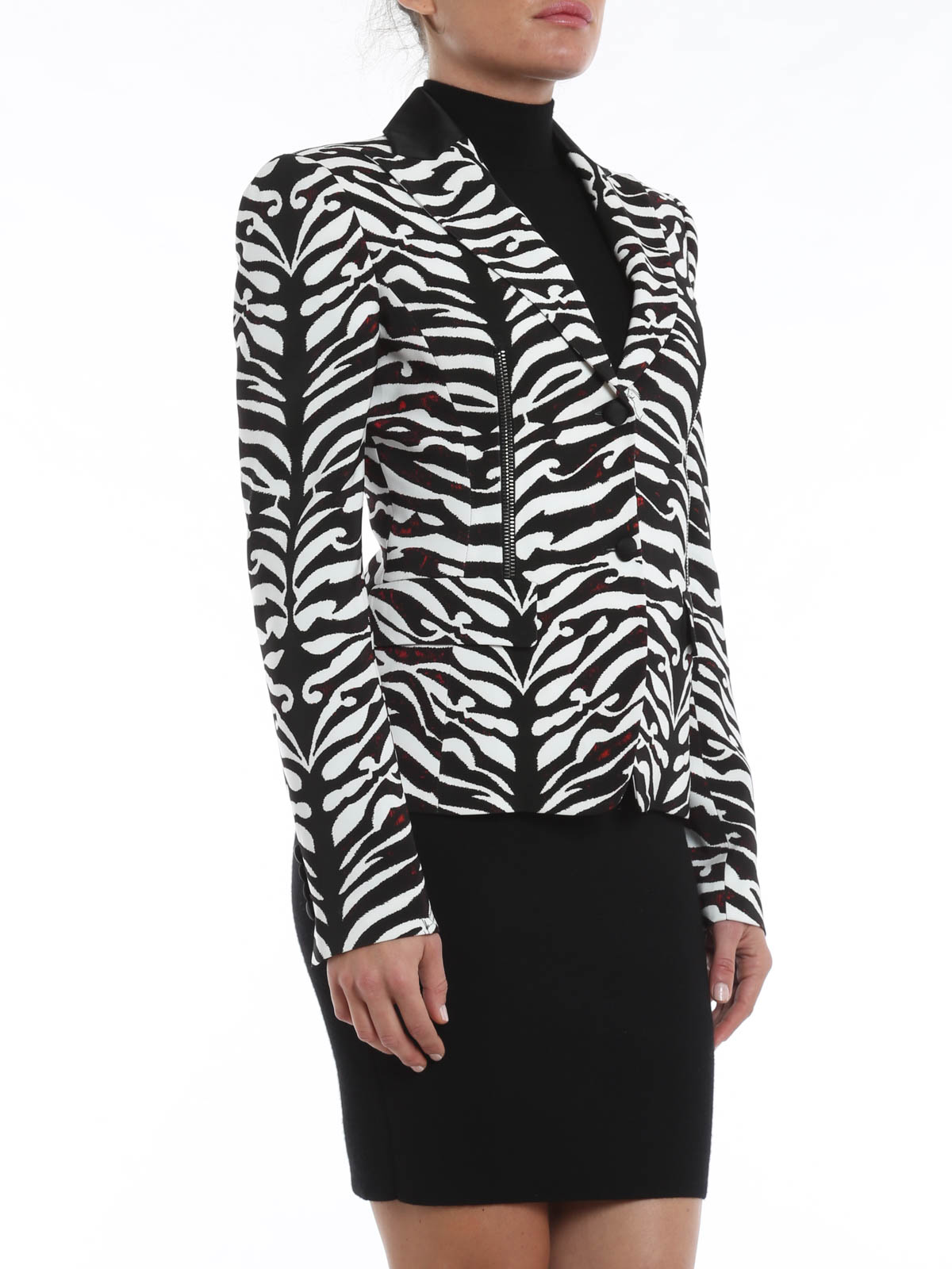 John Richmond - Zebra print blazer - blazers - 152F21051F3461000